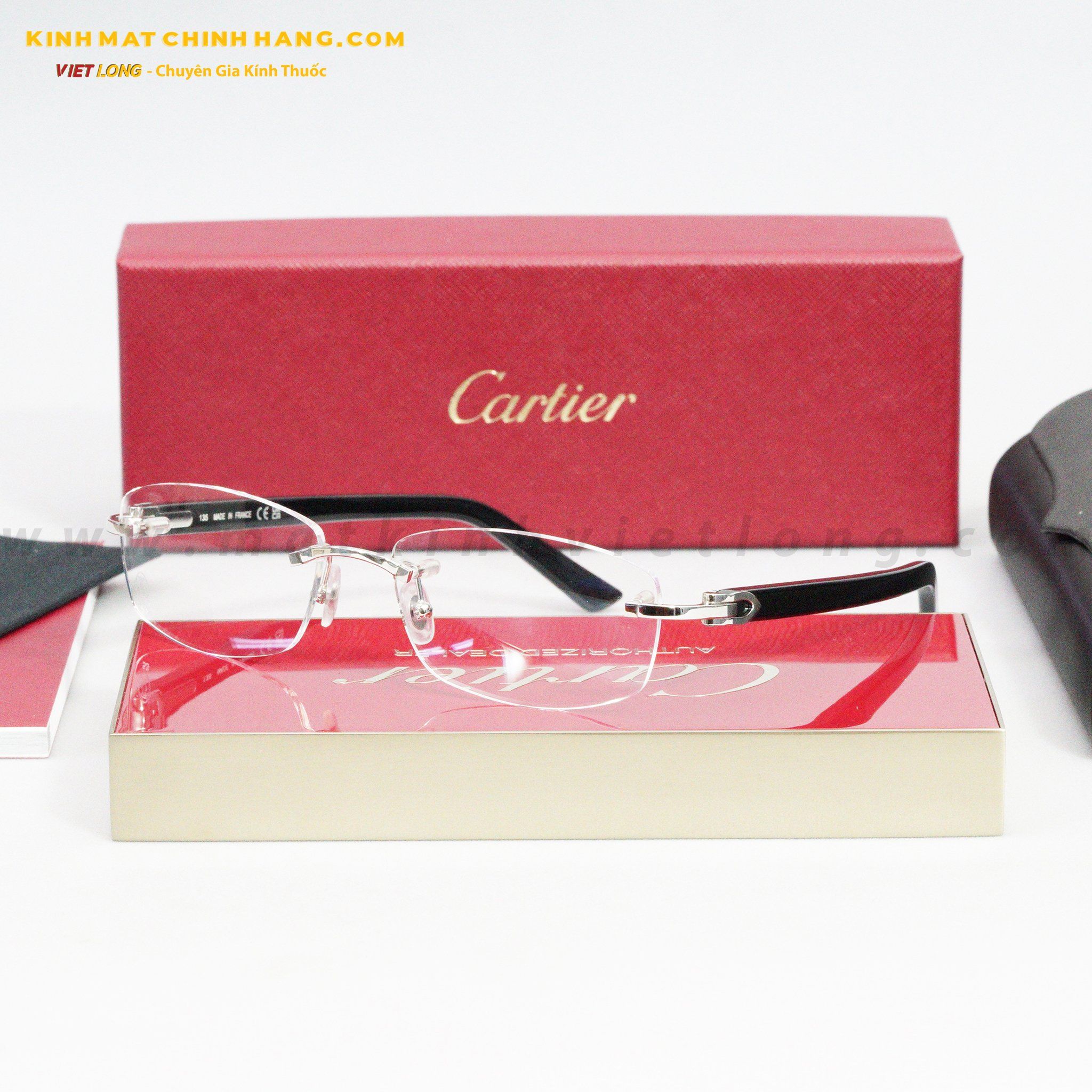 GỌNG KÍNH CARTIER T8101078-CT0048O-003 53-16
