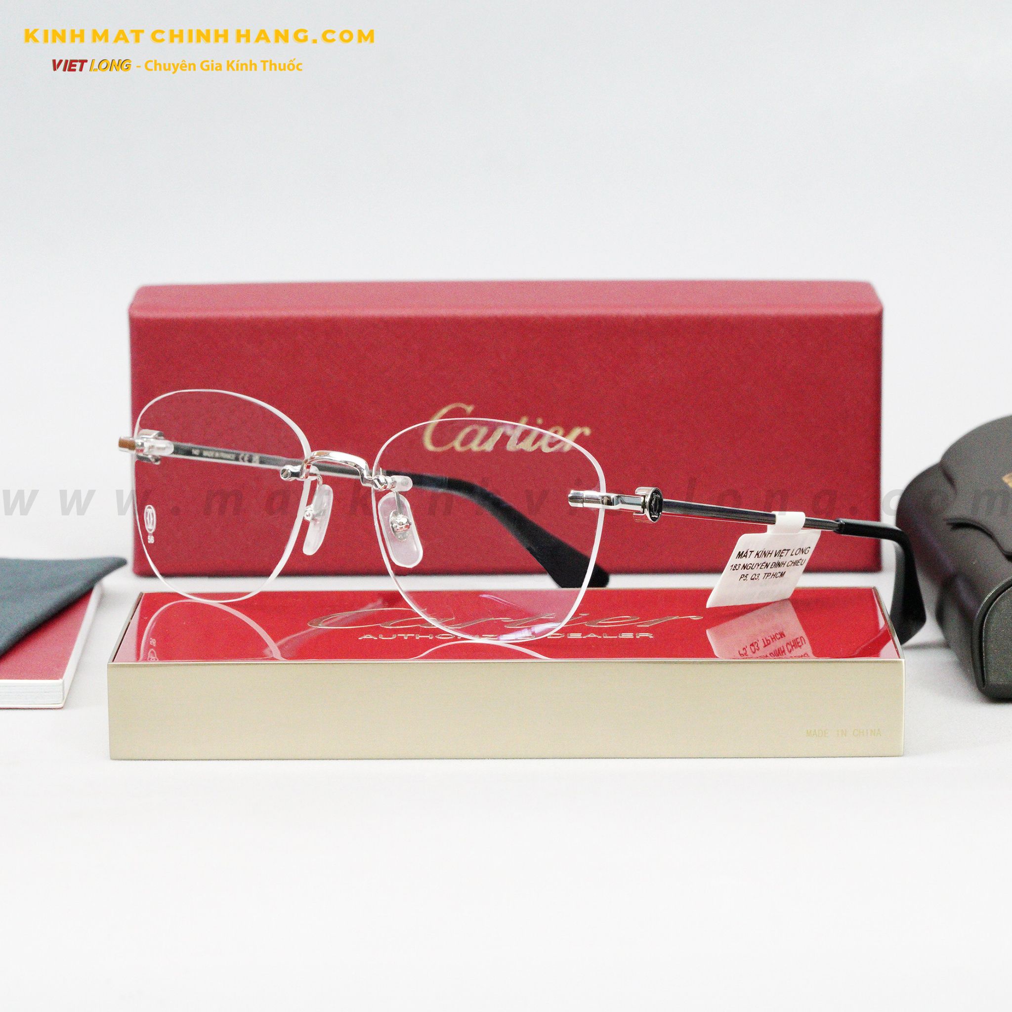 GỌNG KÍNH CARTIER CT0414O-002 56-18