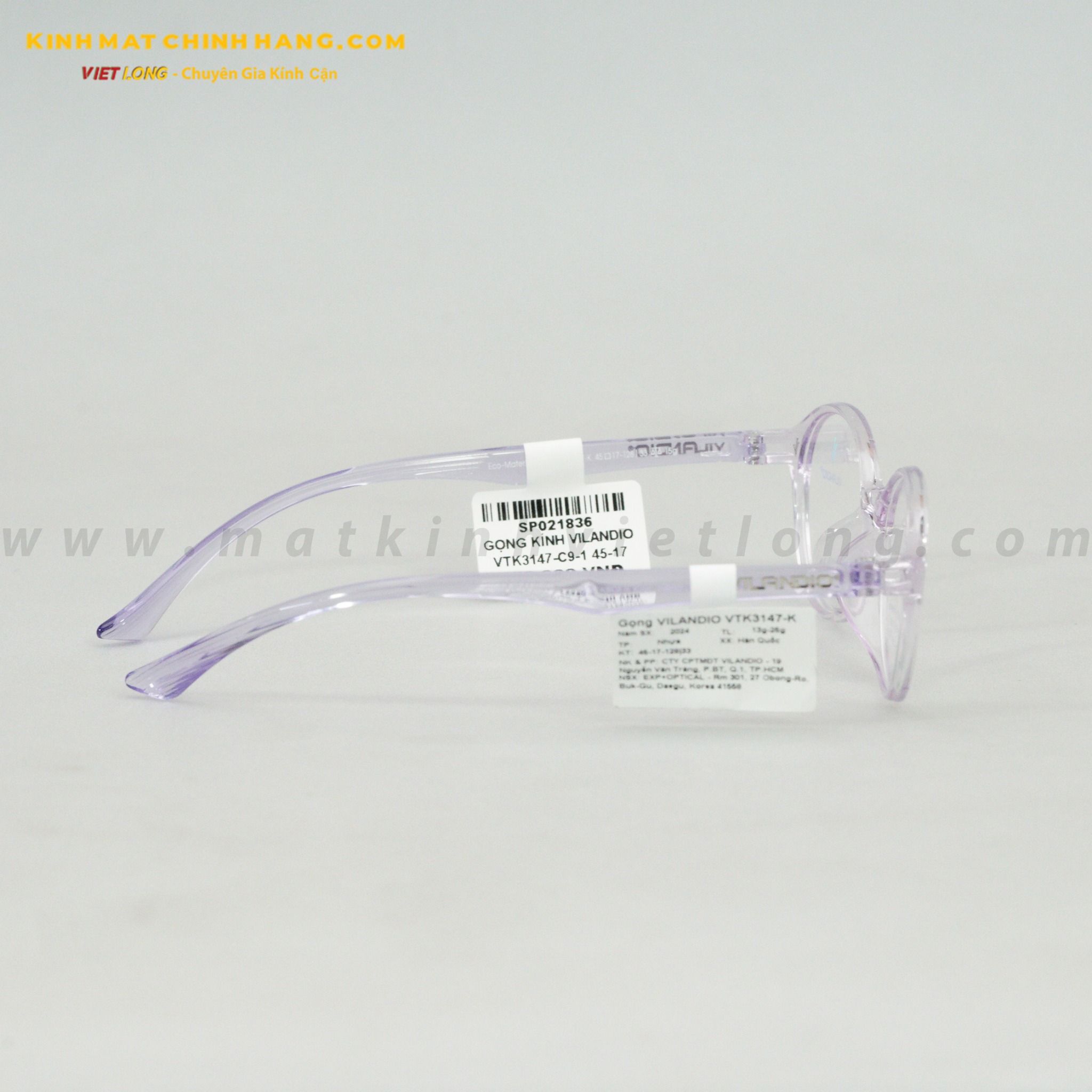 GỌNG KÍNH VILANDIO VTK3147-C9-1 45-17