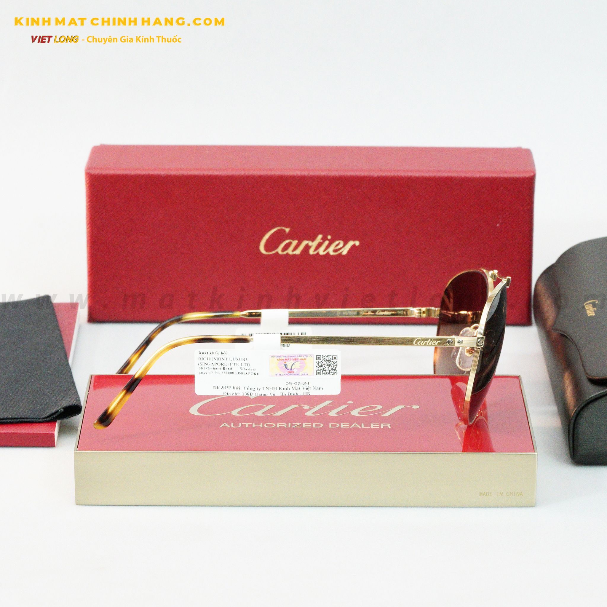 KÍNH MÁT CARTIER CT0083S-003 61-16