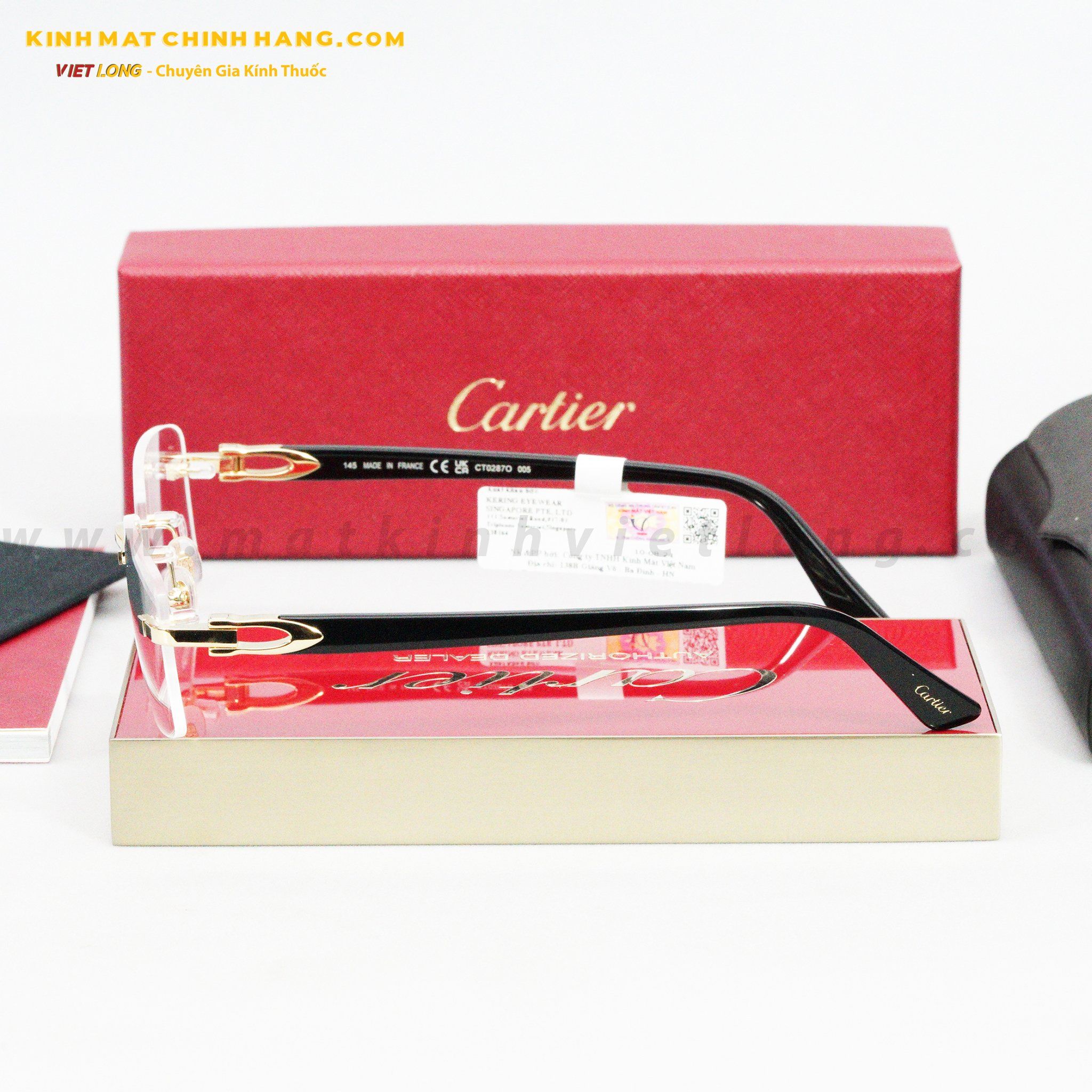 GỌNG KÍNH CARTIER CT0287O-005 56-19