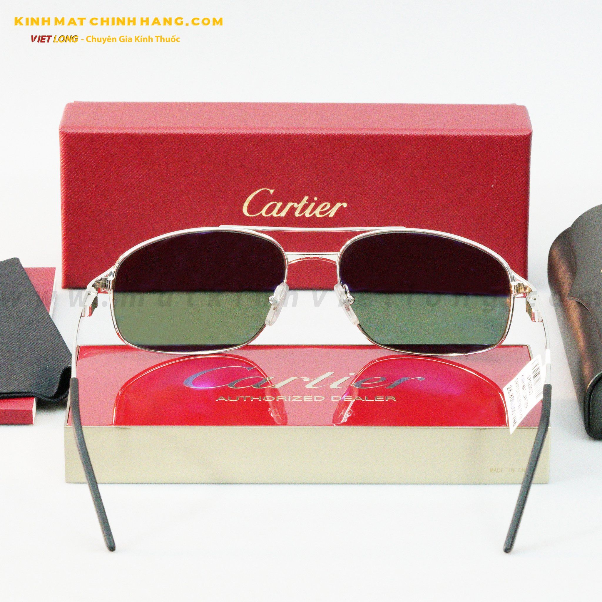 KÍNH MÁT CARTIER SANTOS 3536298 62-18