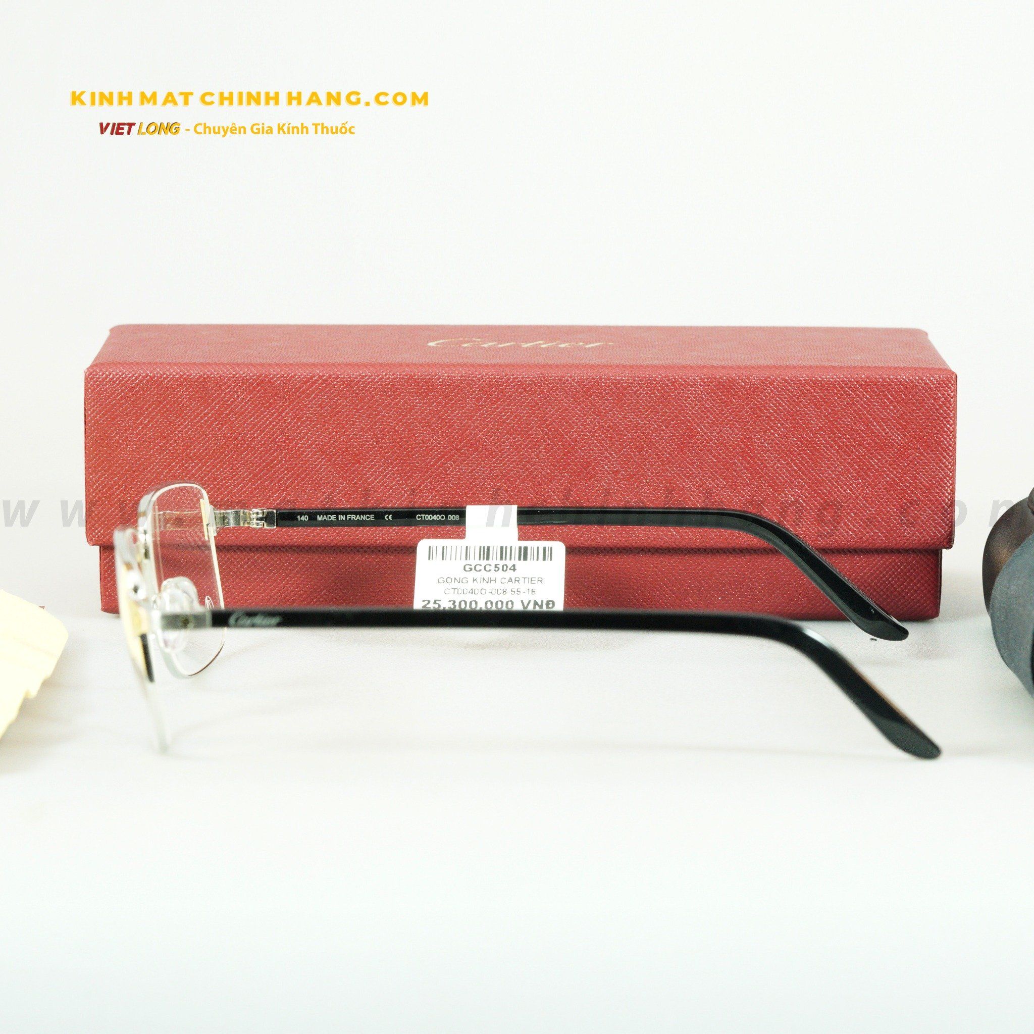 GỌNG KÍNH CARTIER CT0040O-008 55-16