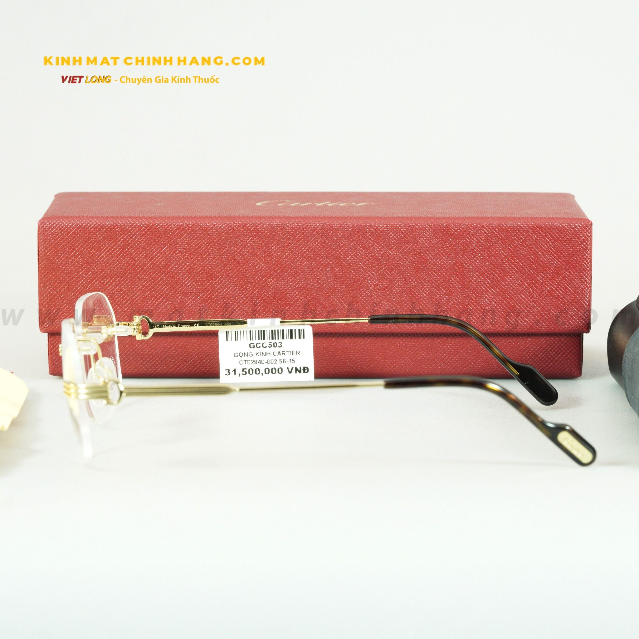 GỌNG KÍNH CARTIER CT02840-002 56-15