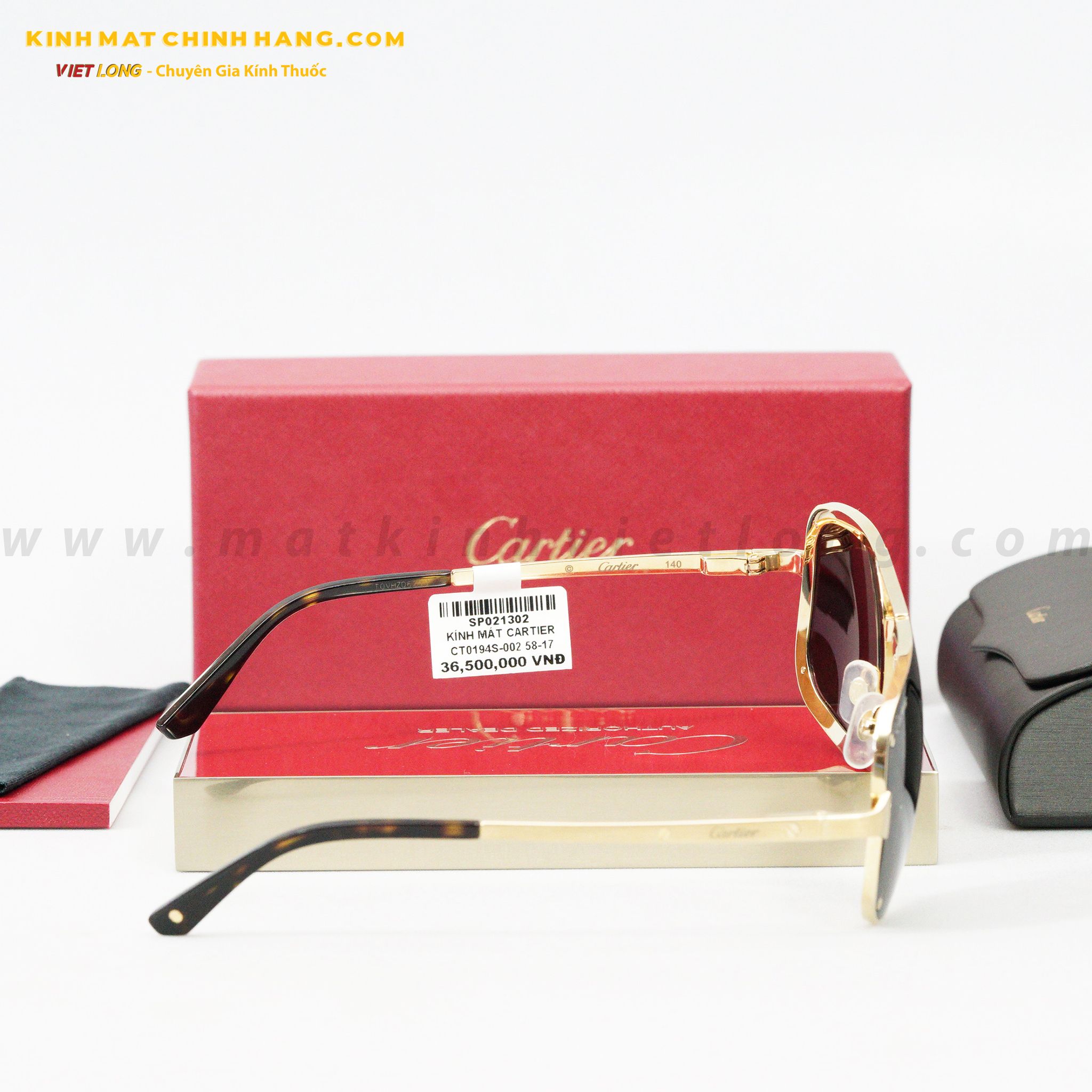 KÍNH MÁT CARTIER CT0194S-002 58-17