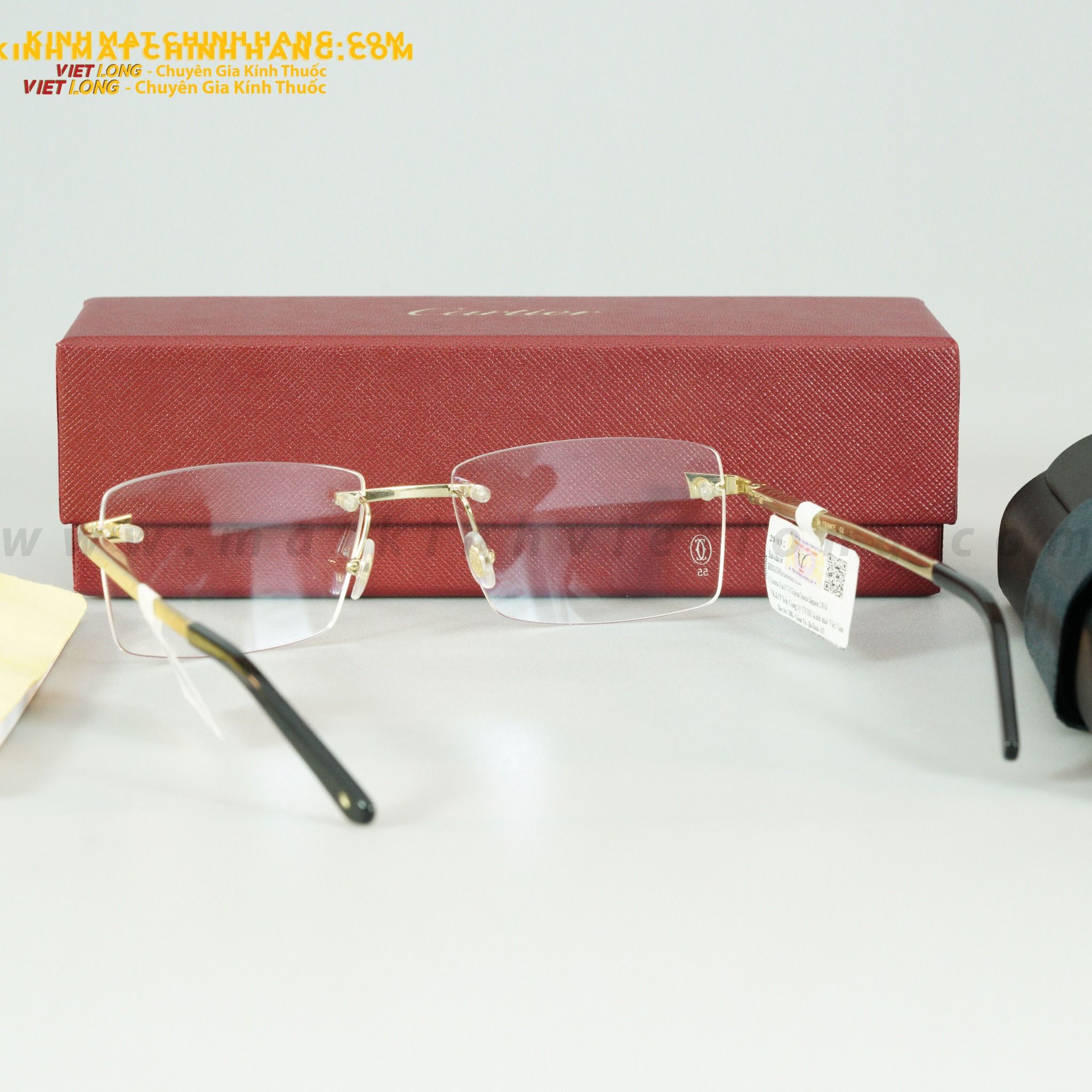GỌNG KÍNH CARTIER CT0167O-001-A01G48G7 55-18