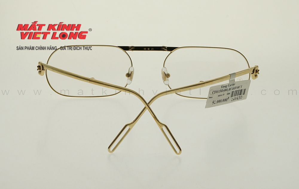  GỌNG KÍNH CARTIER CT0115O-001-RC44D34CT 