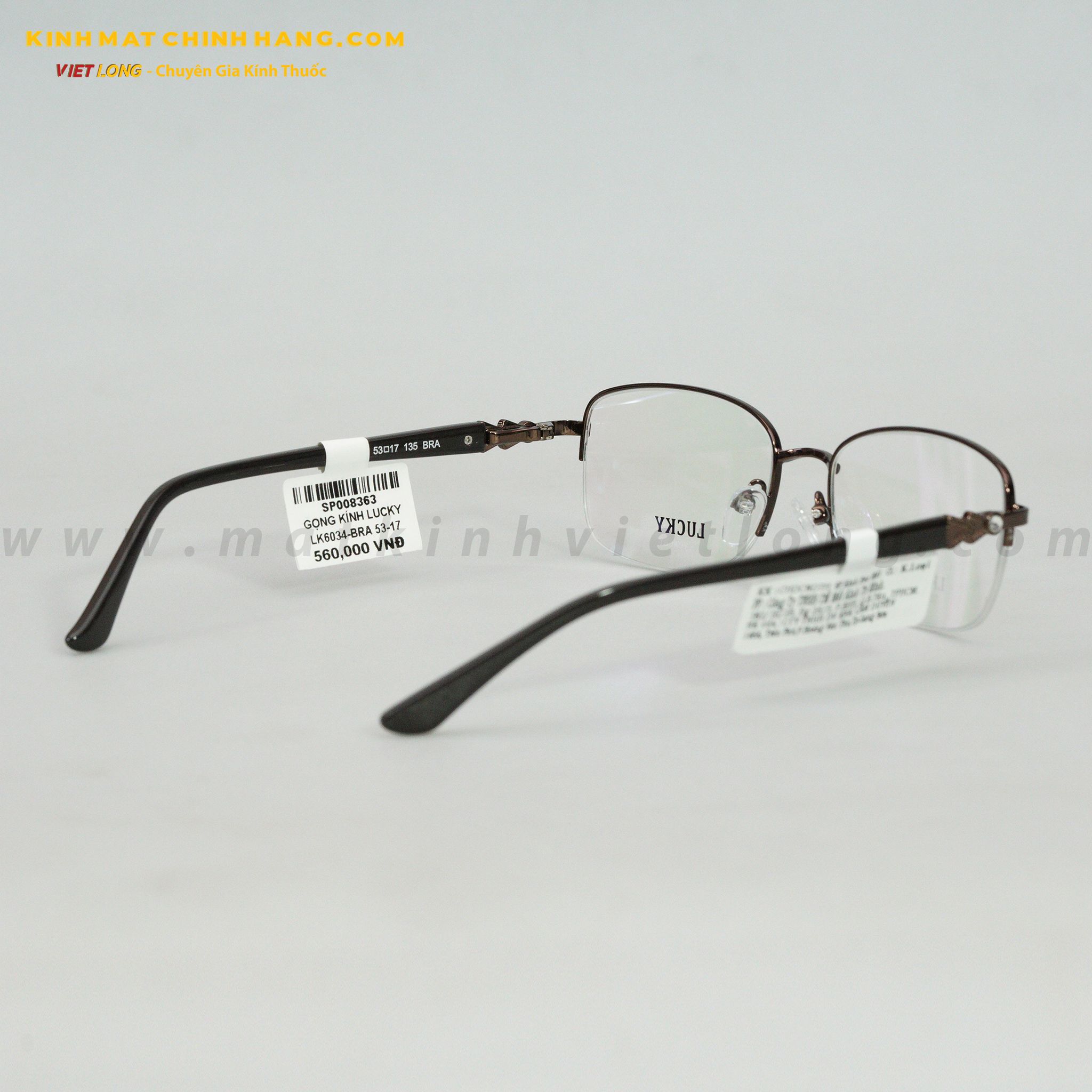 GỌNG KÍNH LUCKY LK6034-BRA 53-17