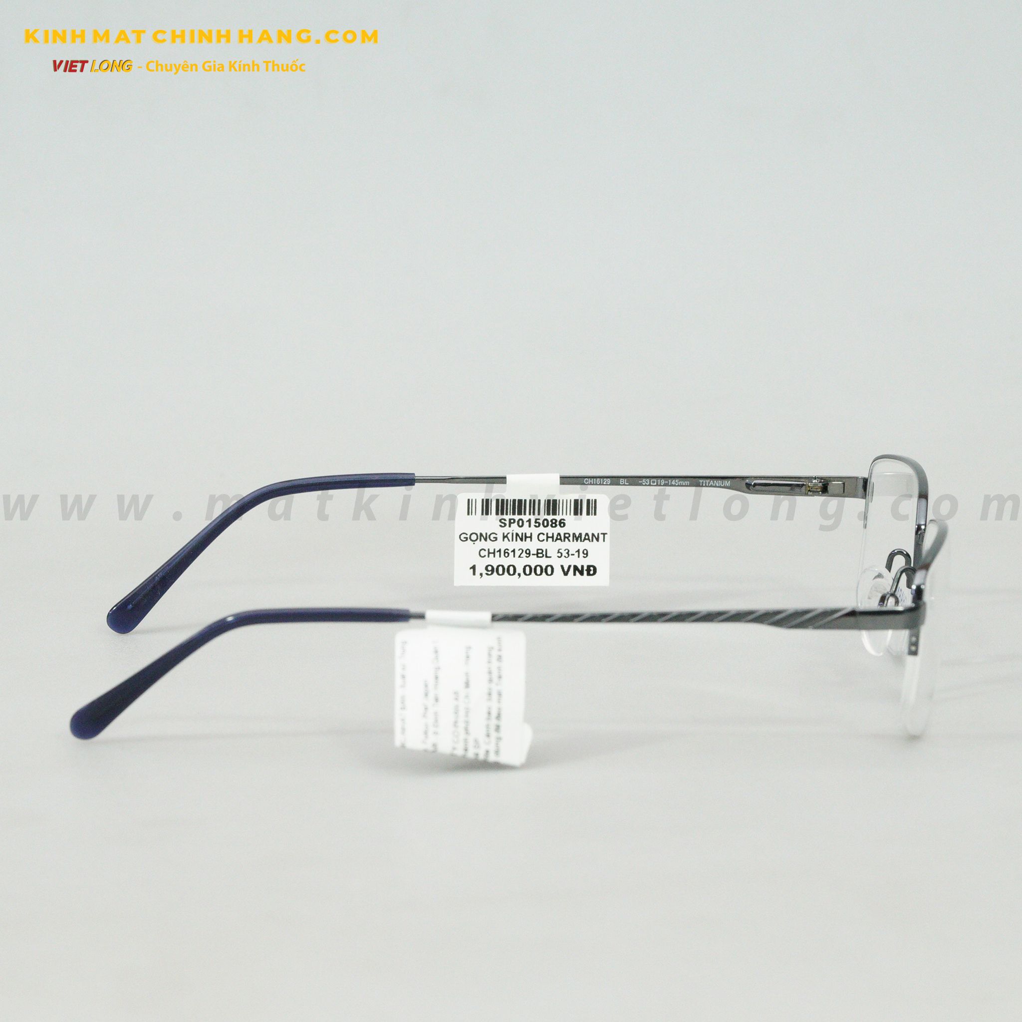 GỌNG KÍNH CHARMANT CH16129-BL 53-19