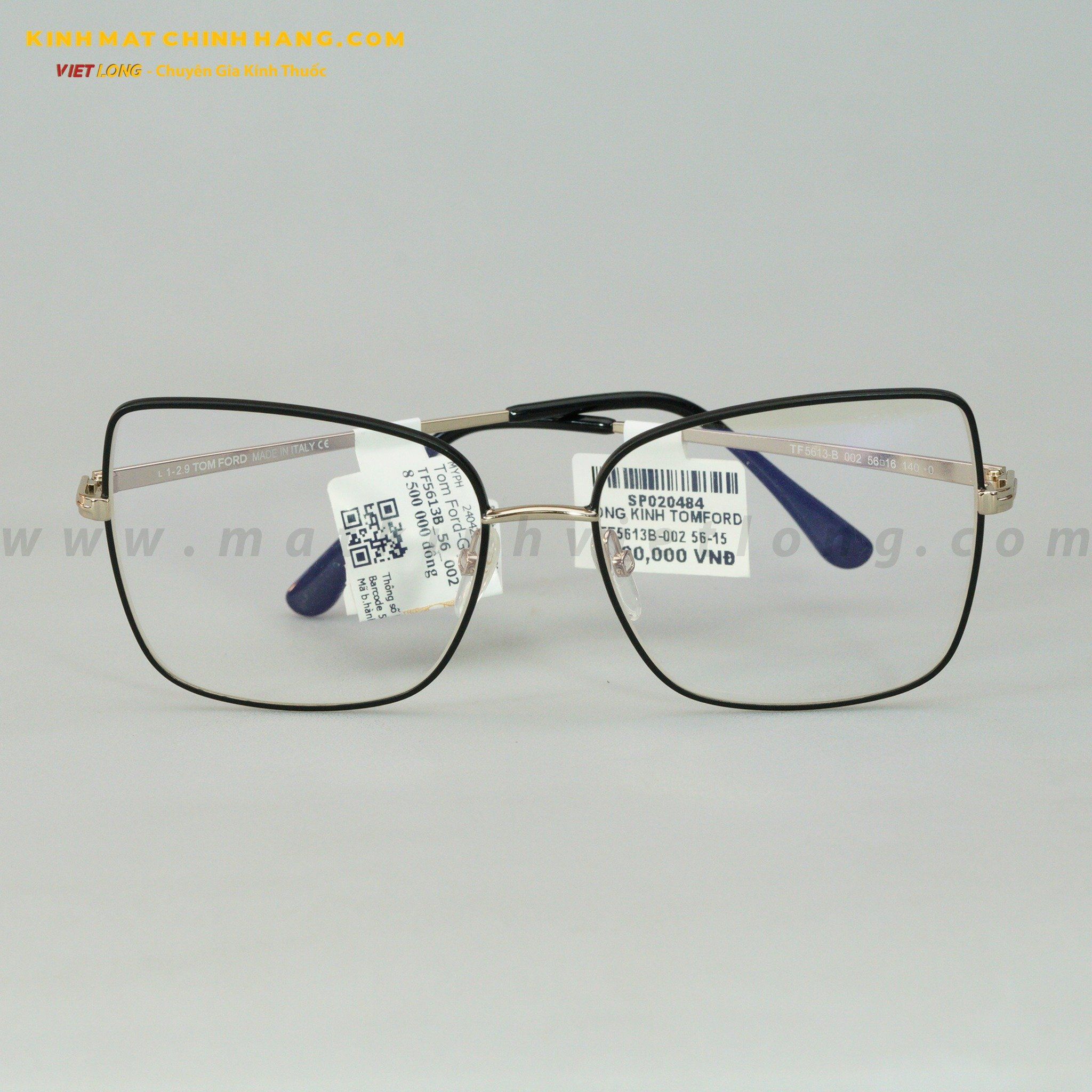  GỌNG KÍNH TOMFORD TF5613B-002 56-15 