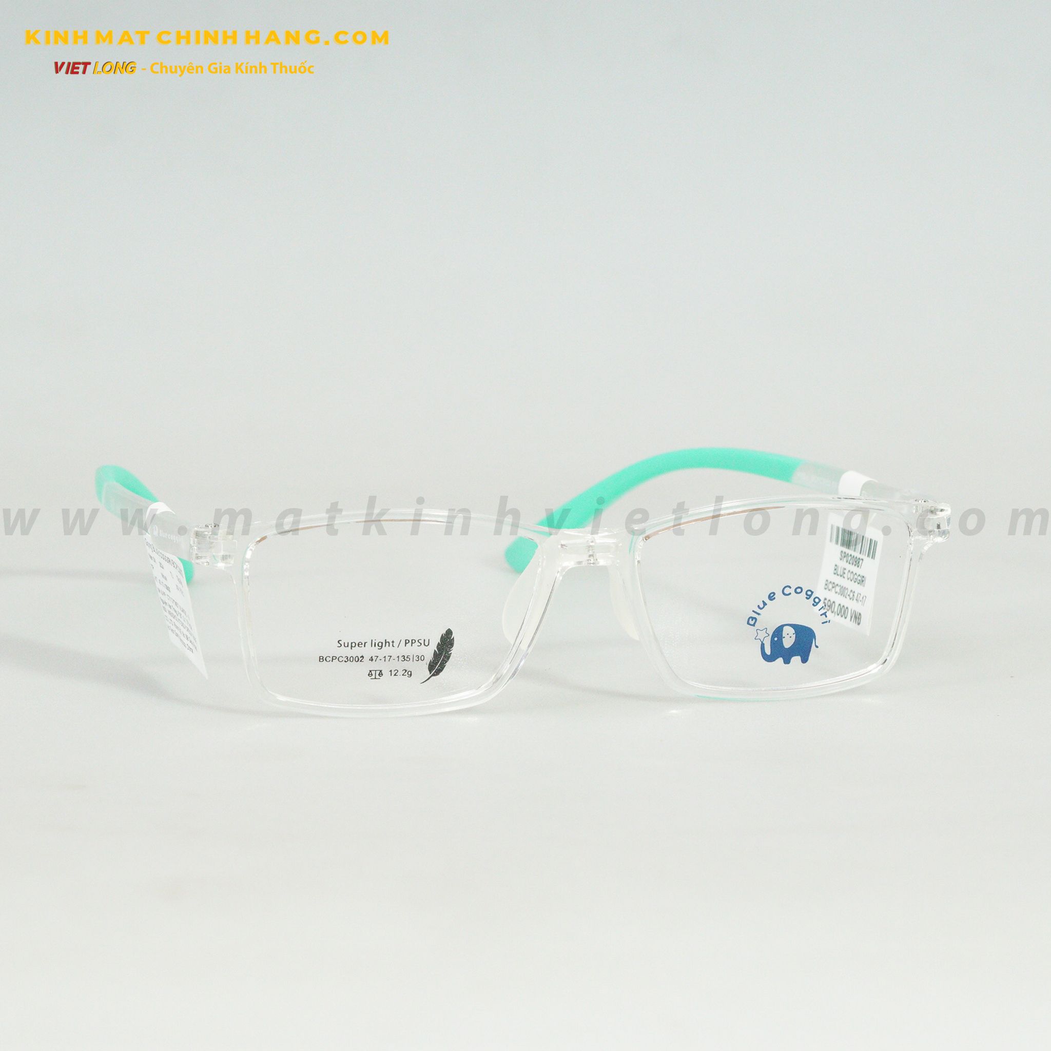 GỌNG KÍNH BLUE COGGIRI BCPC3002-C6 47-17