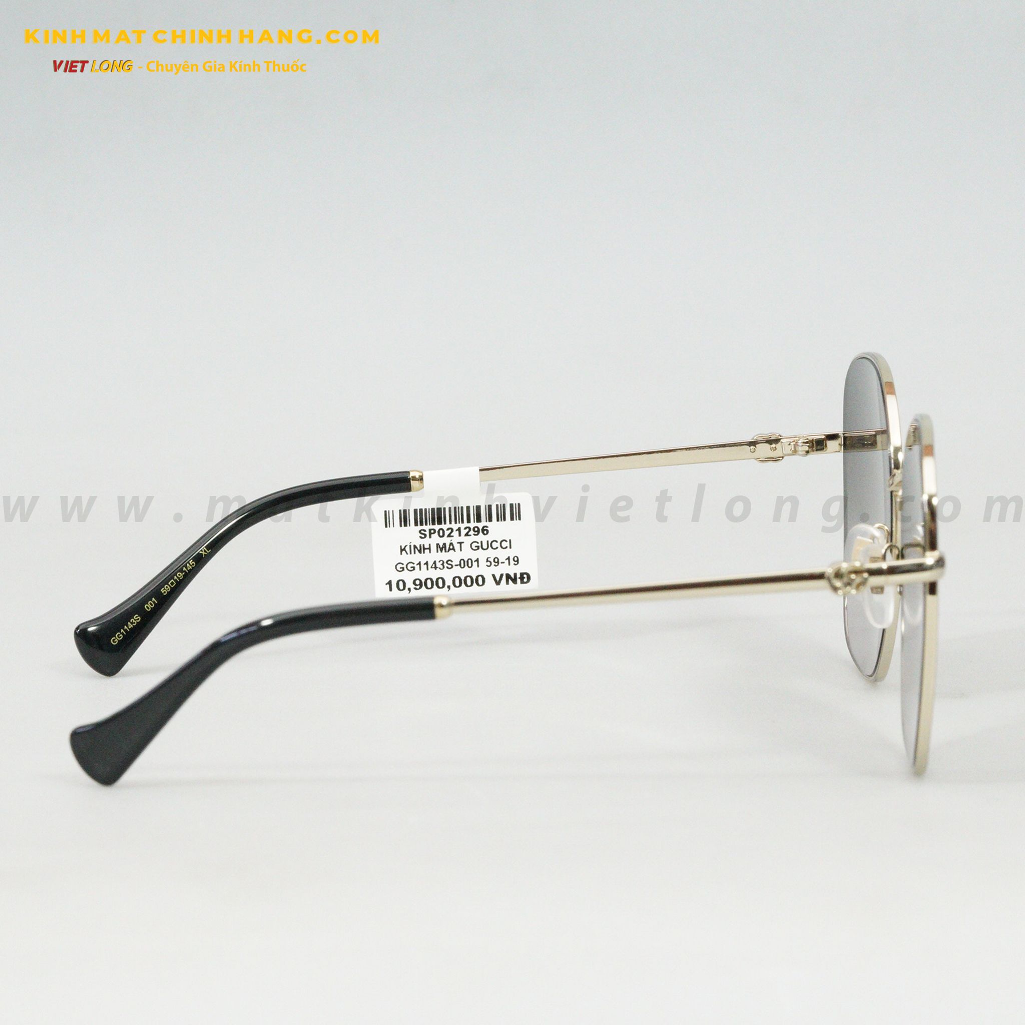 KÍNH MÁT GUCCI GG1143S-001 59-19