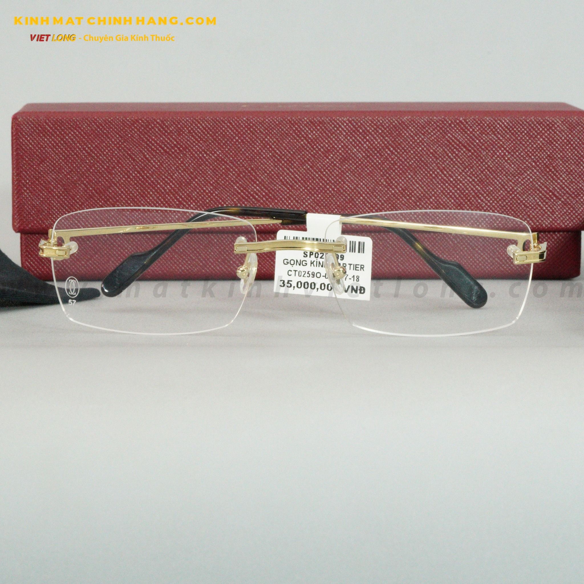 GỌNG KÍNH CARTIER CT0259O-004 57-18