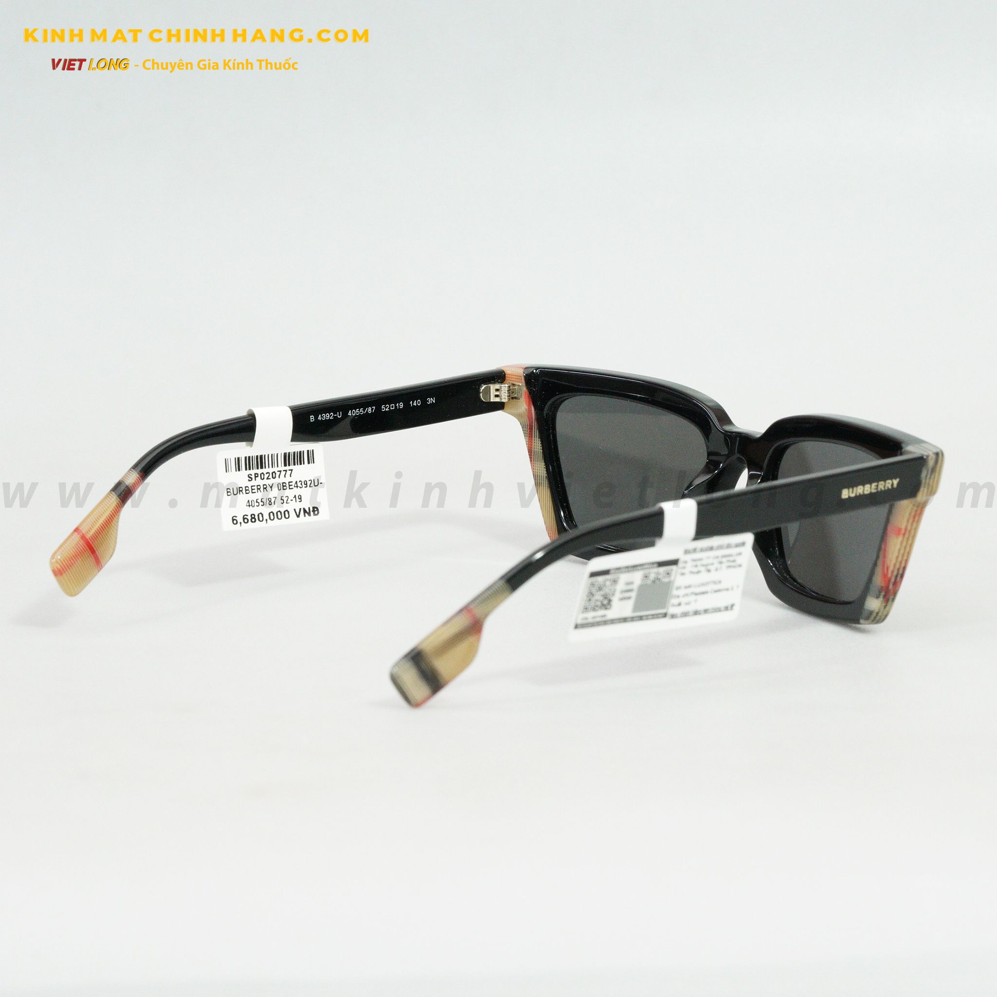 KÍNH MÁT BURBERRY 0BE4392U-4055/87 52-19