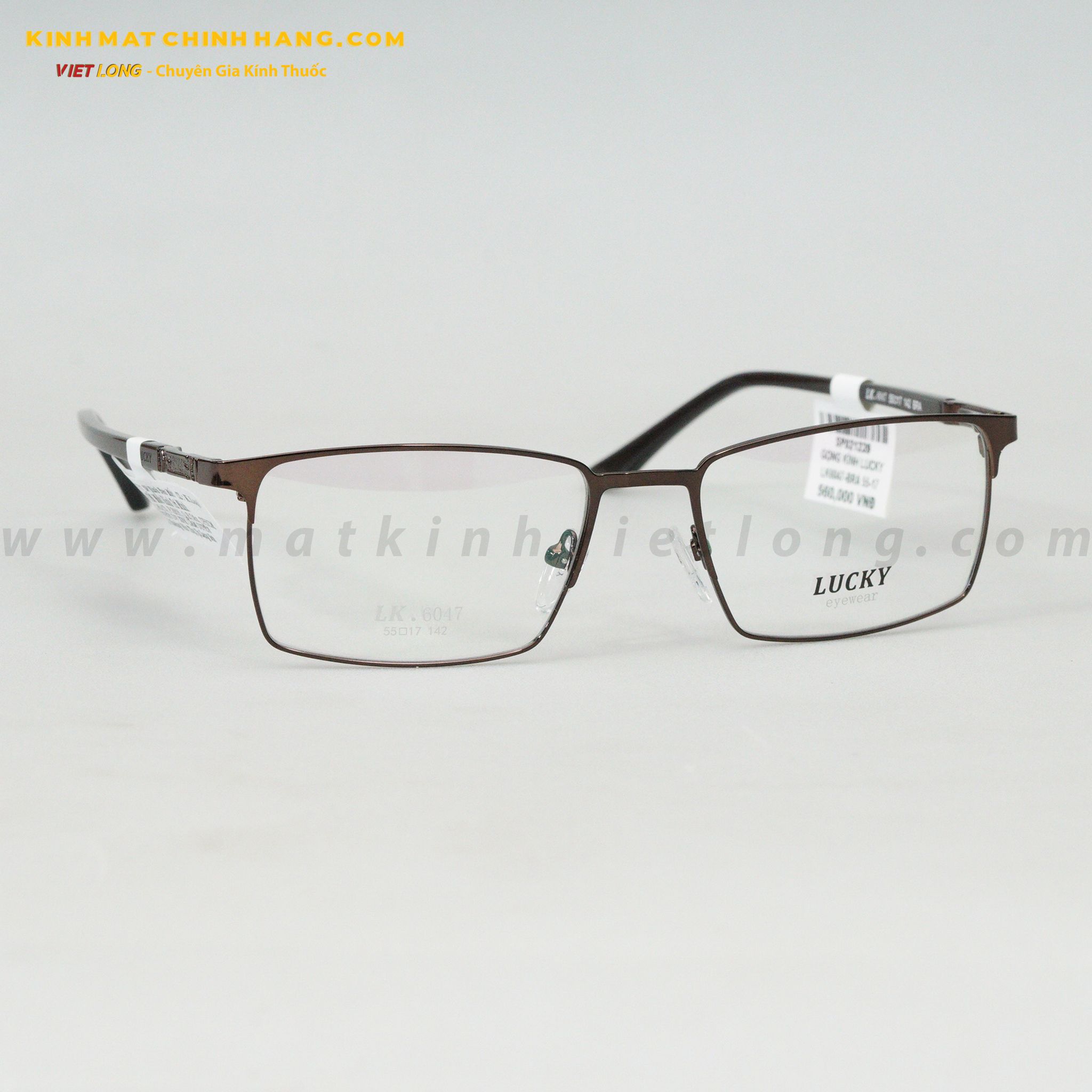 GỌNG KÍNH LUCKY LK6047-BRA 55-17