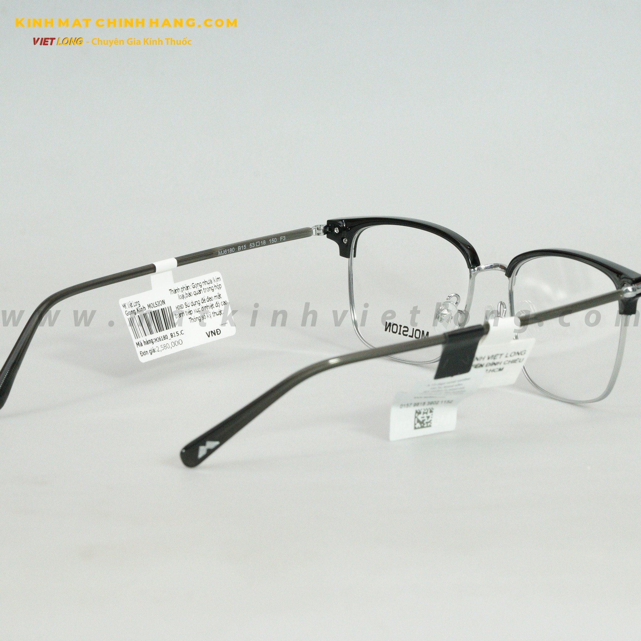 GỌNG KÍNH MOLSION MJ6180-B15 53-18