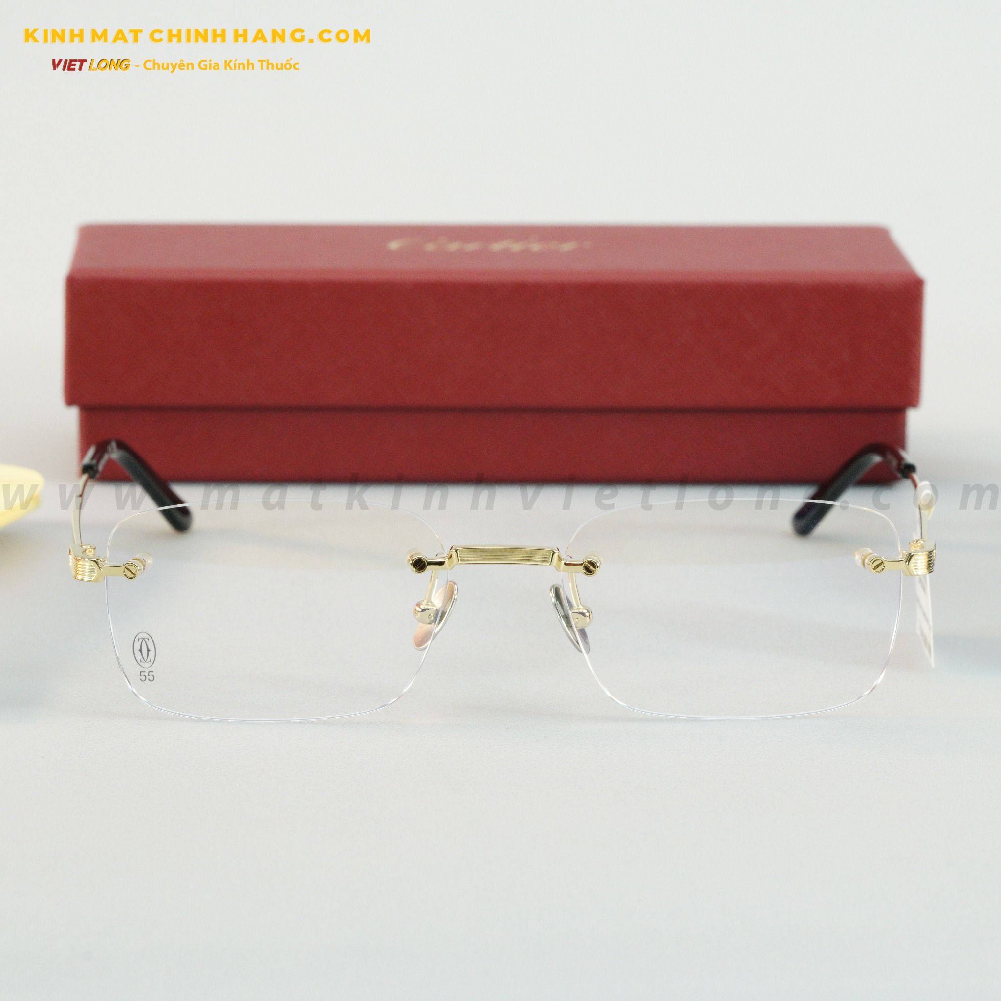  GỌNG KÍNH CARTIER CT0349O-001 55-18 