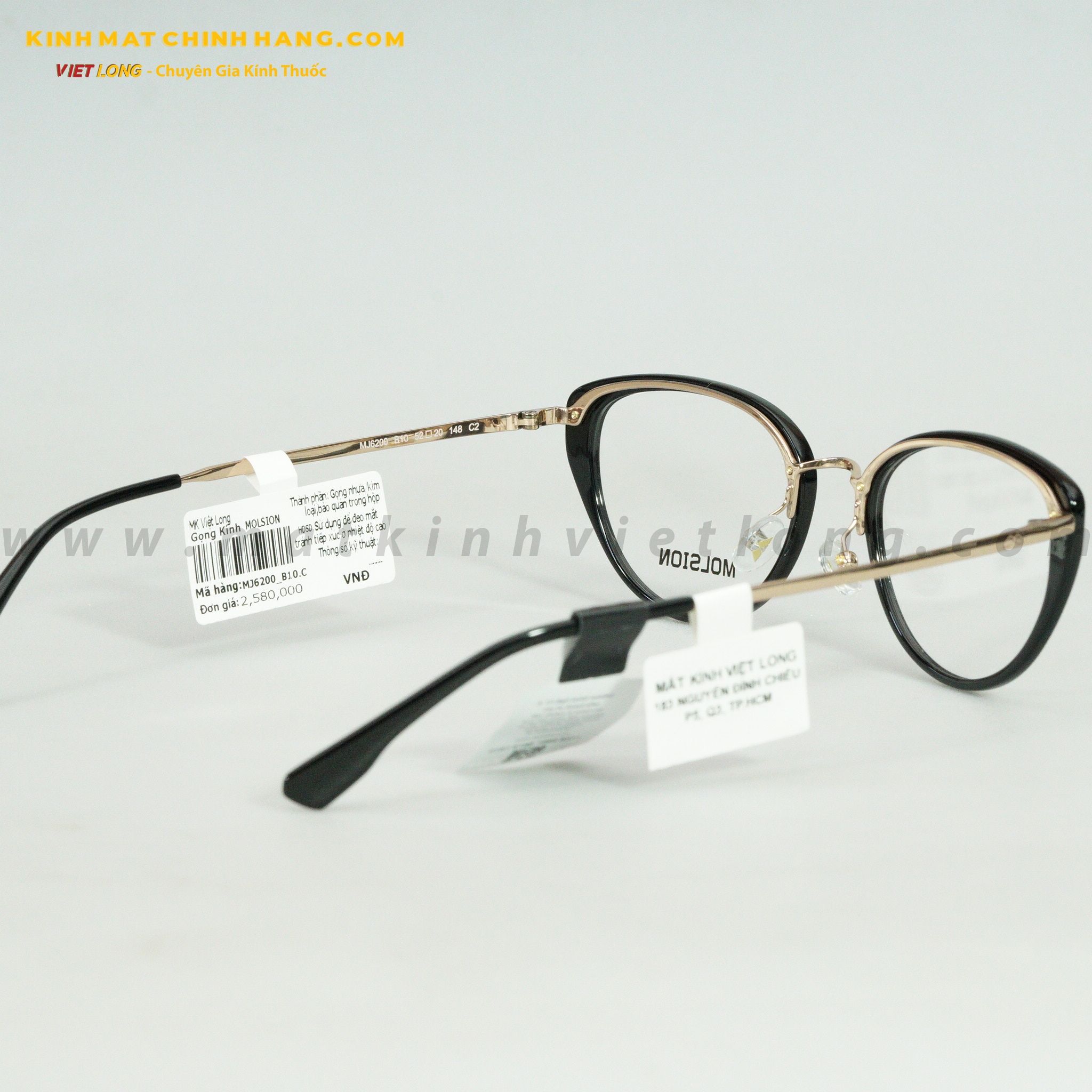 GỌNG KÍNH MOLSION MJ6200-B10 52-20
