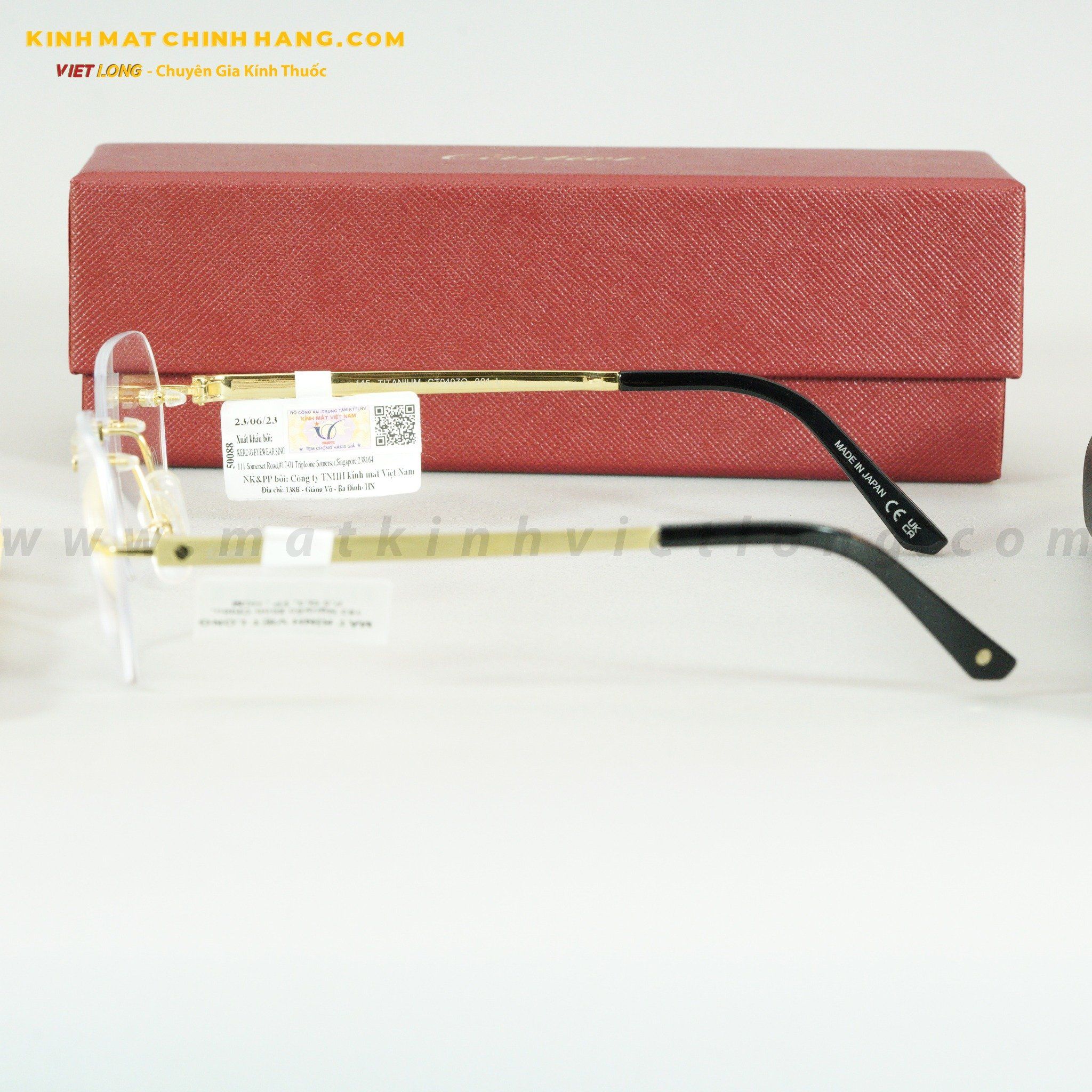 GỌNG KÍNH CARTIER CT0047O-001 57-18