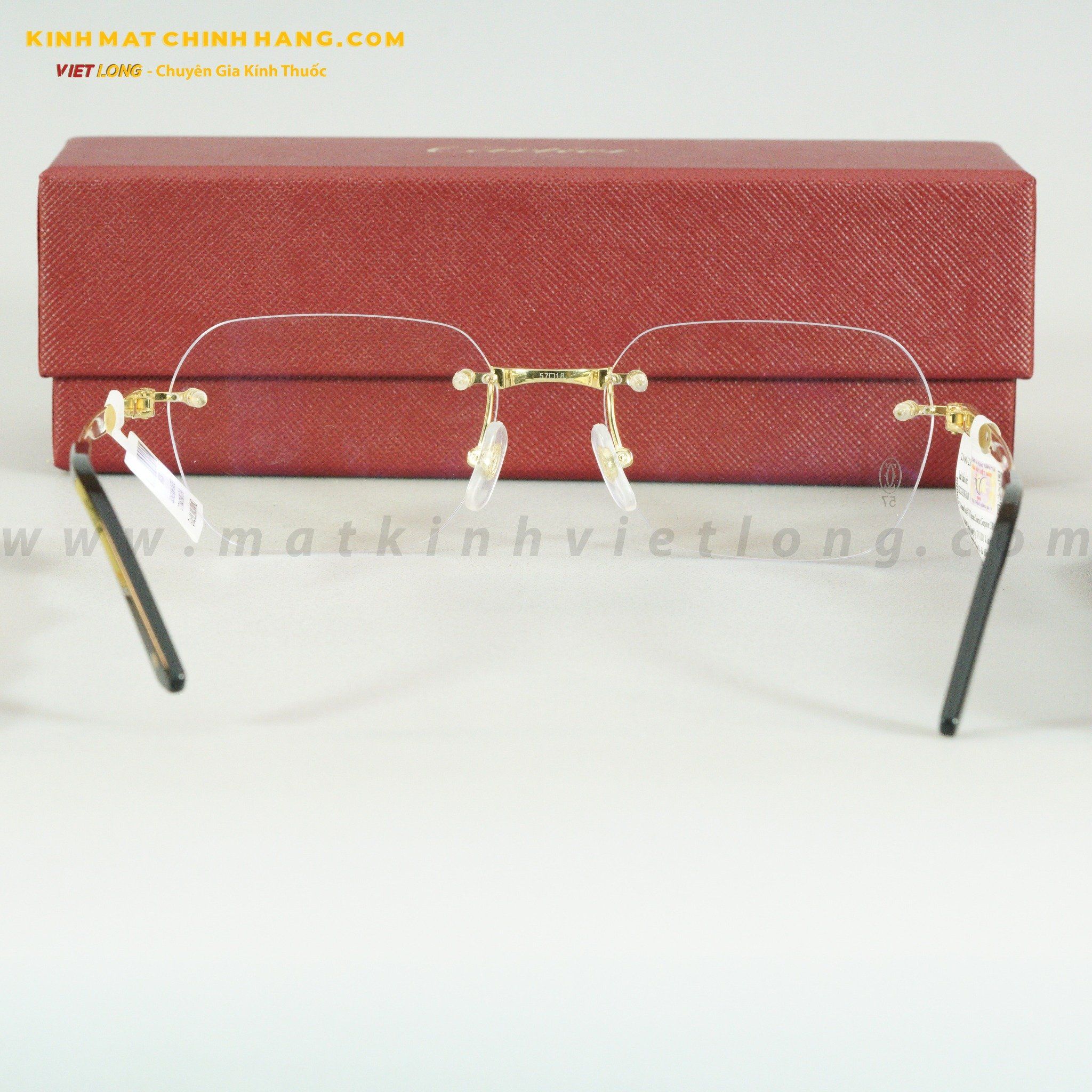 GỌNG KÍNH CARTIER CT0047O-001 57-18