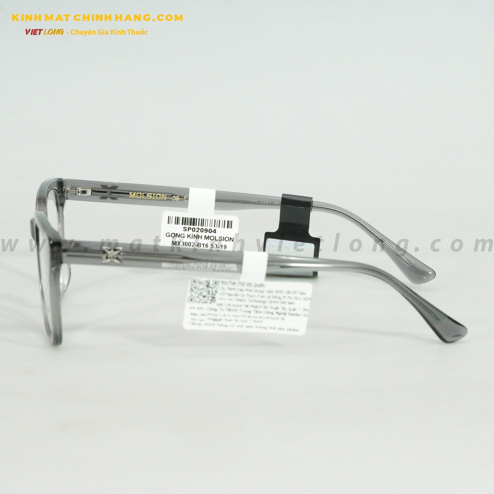 GỌNG KÍNH MOLSION MX3002-B16 53-19