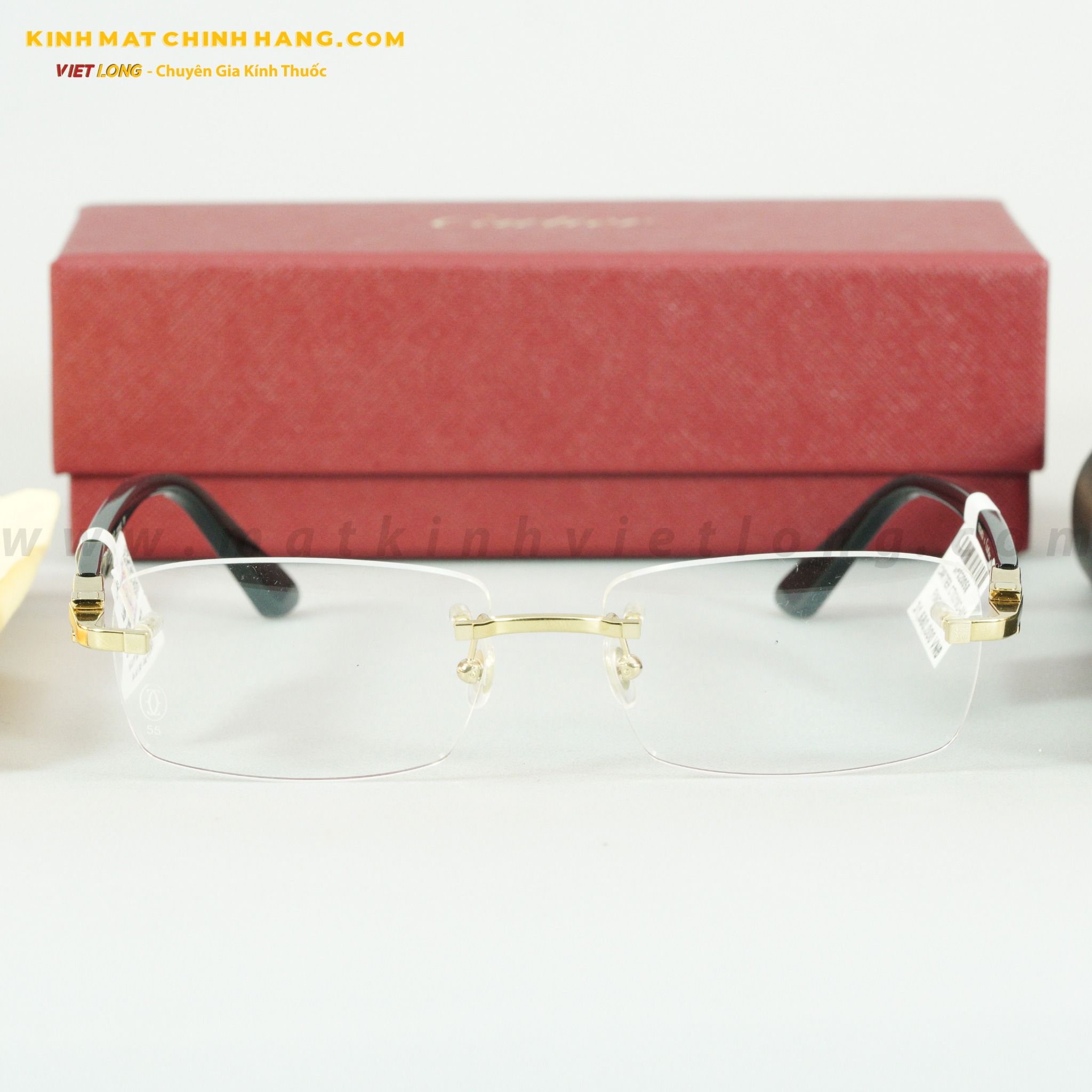 GỌNG KÍNH CARTIER CT0318O-001-F06G48C9 55-16