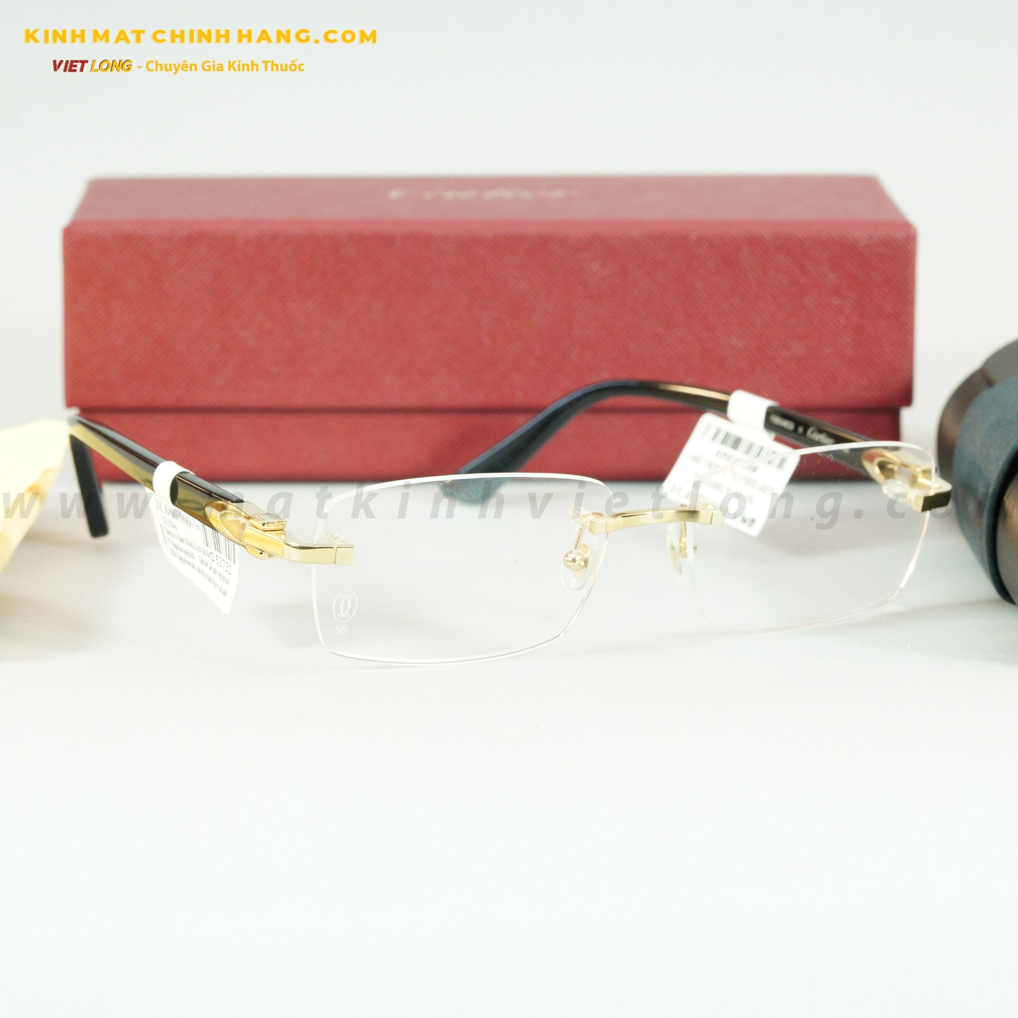GỌNG KÍNH CARTIER CT0318O-001-F06G48C9 55-16