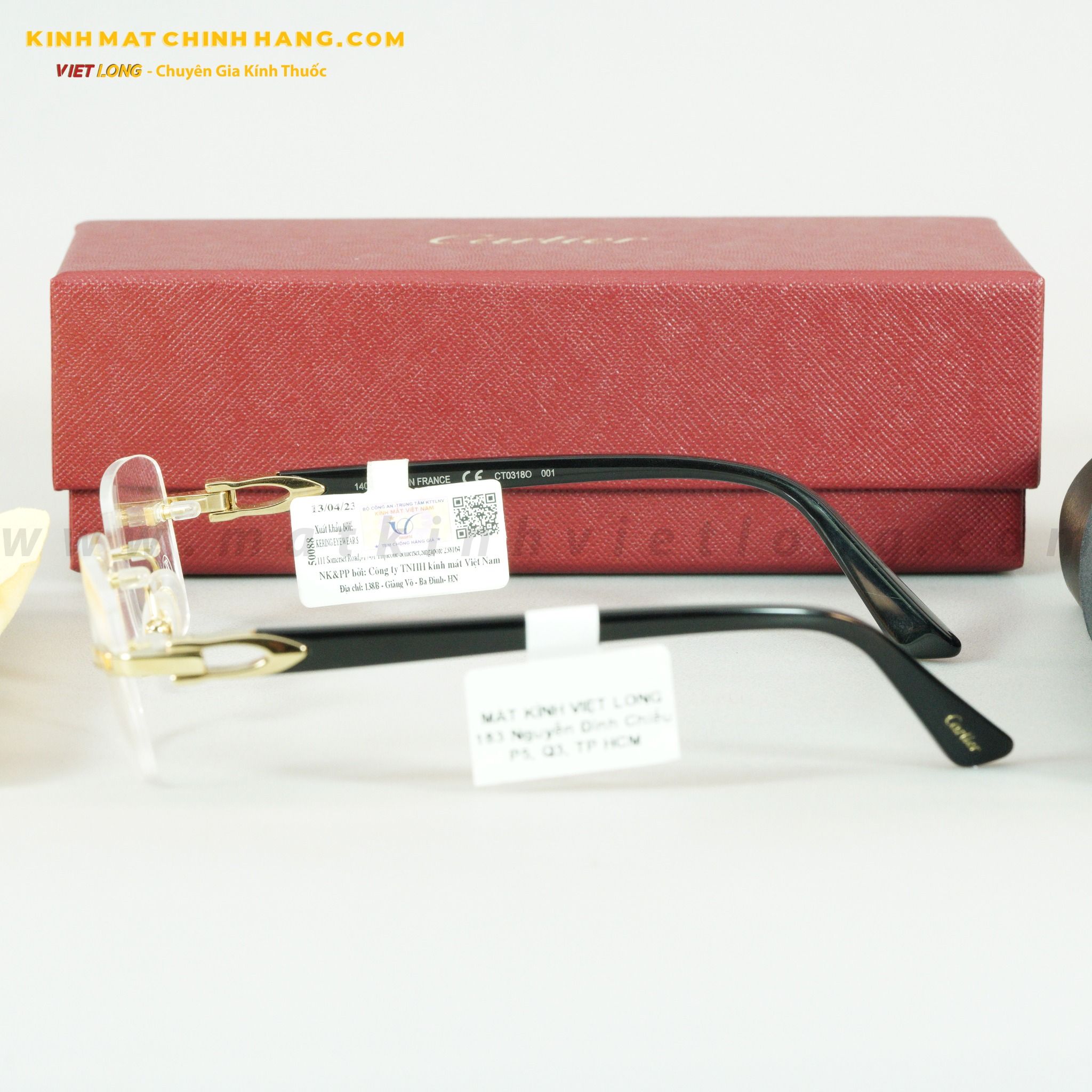 GỌNG KÍNH CARTIER CT0318O-001-F06G48C9 55-16