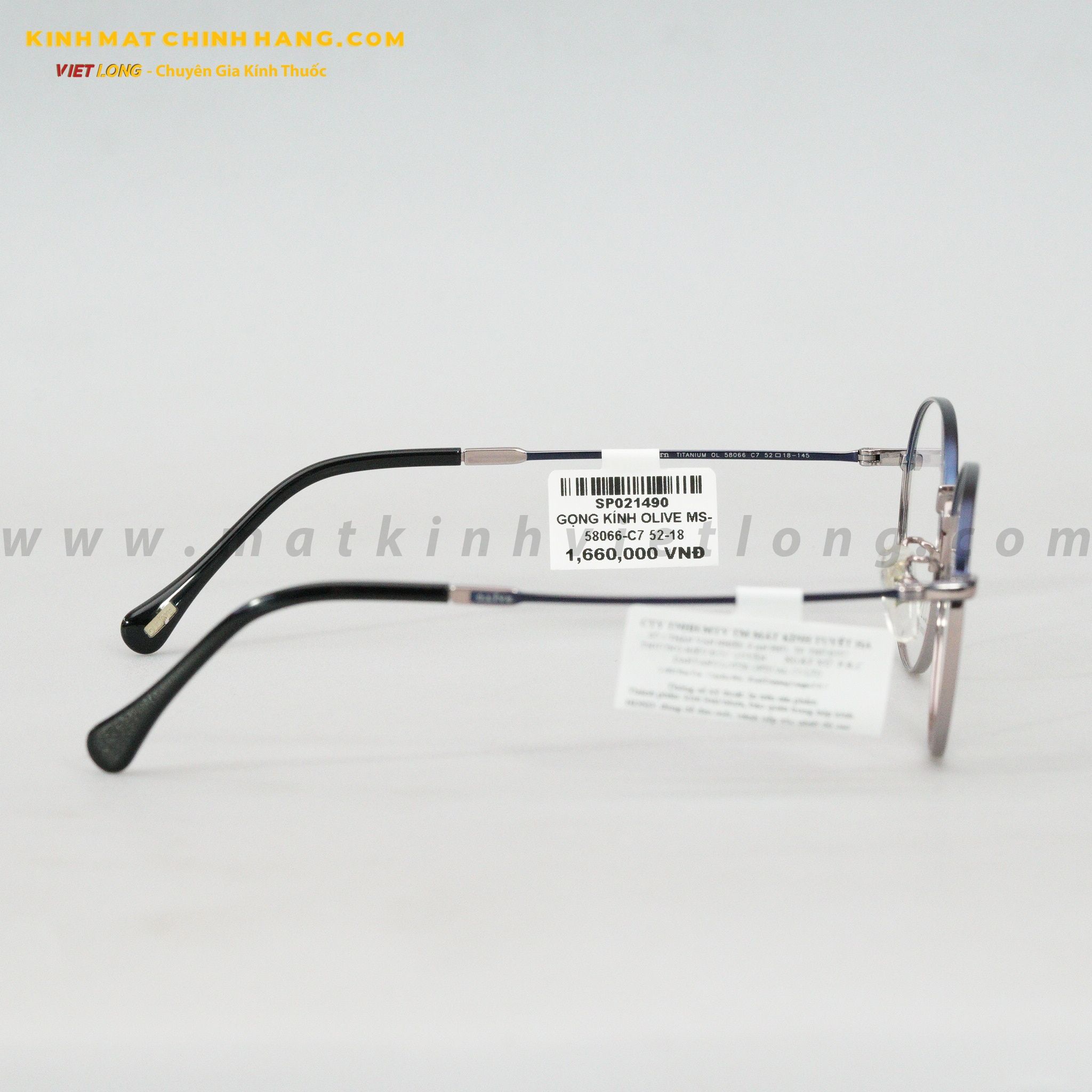 GỌNG KÍNH OLIVE MS-58066-C7 52-18
