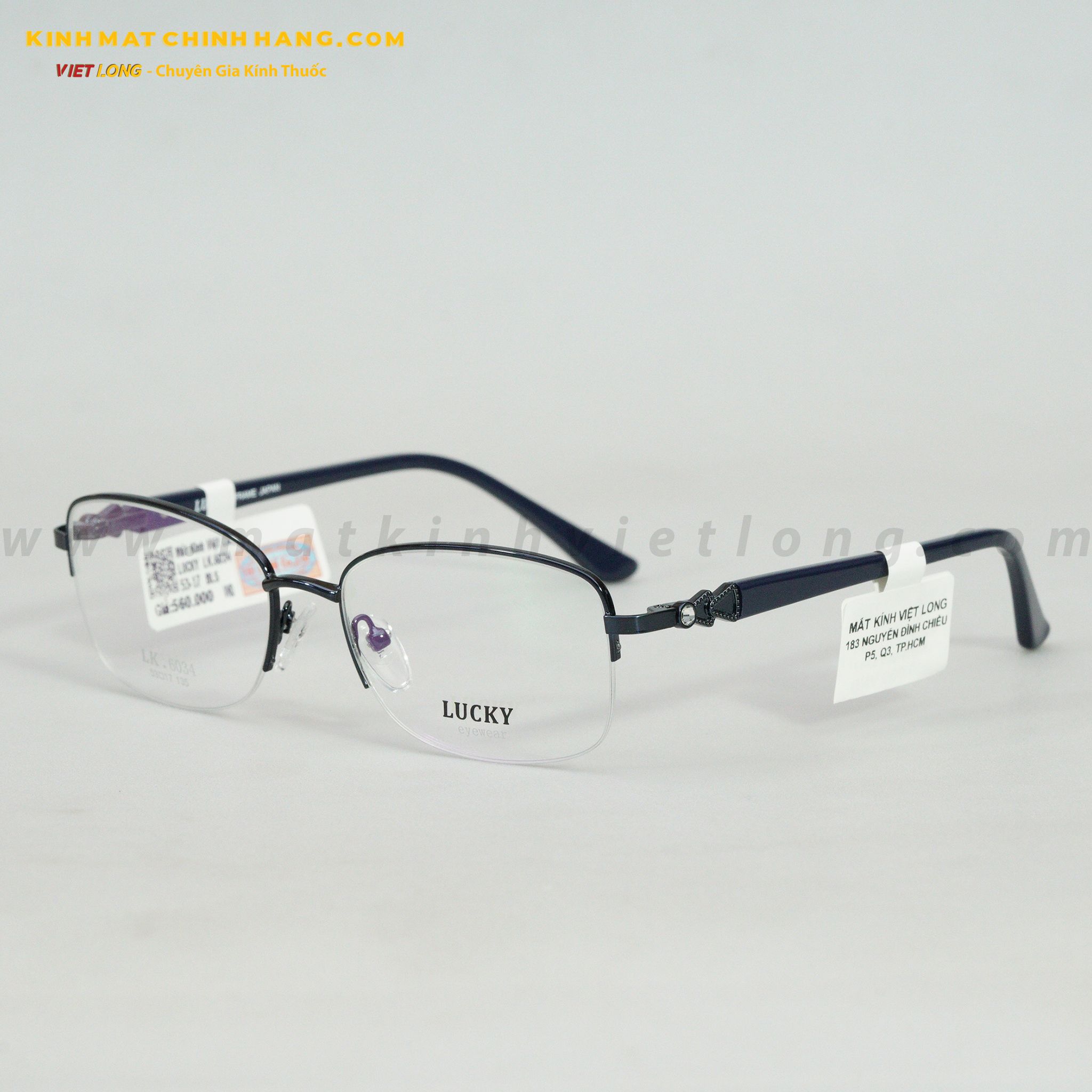 GỌNG KÍNH LUCKY LK6034-BLS 53-17