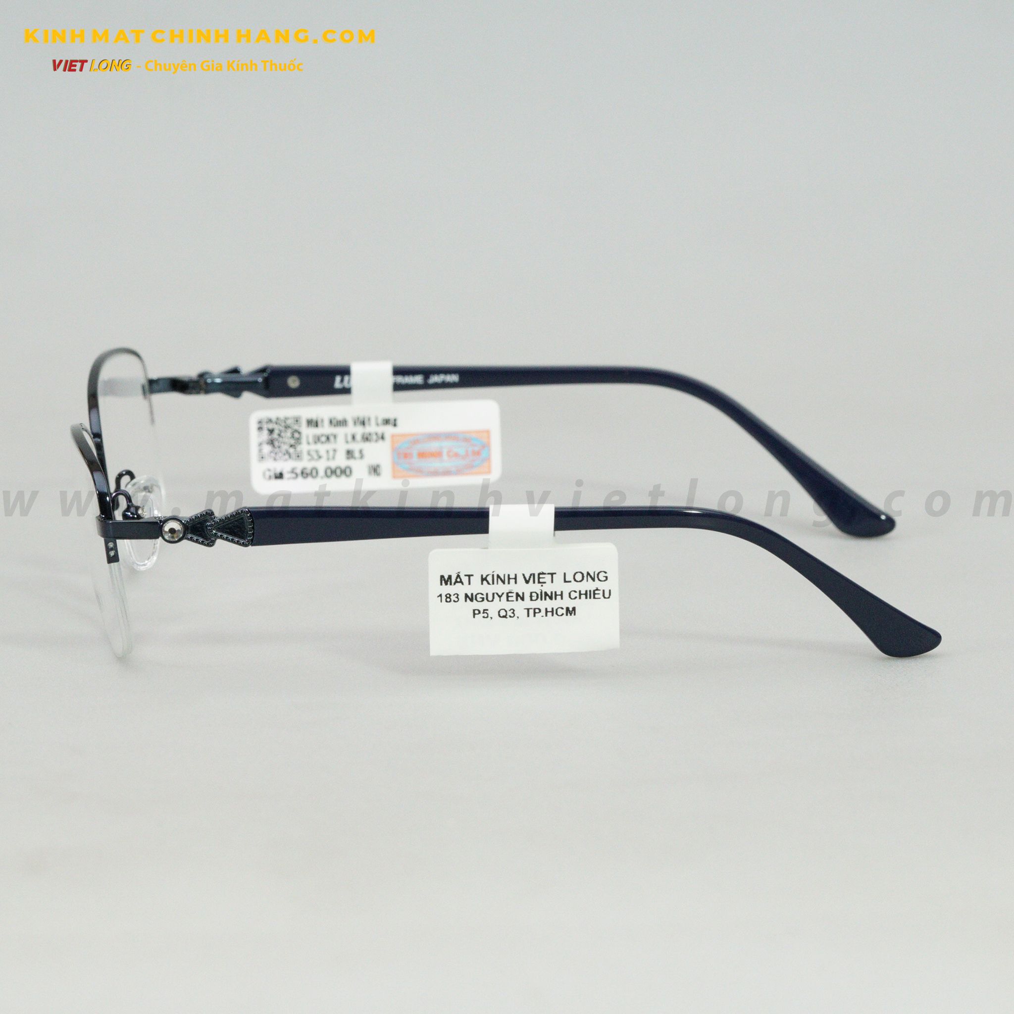 GỌNG KÍNH LUCKY LK6034-BLS 53-17