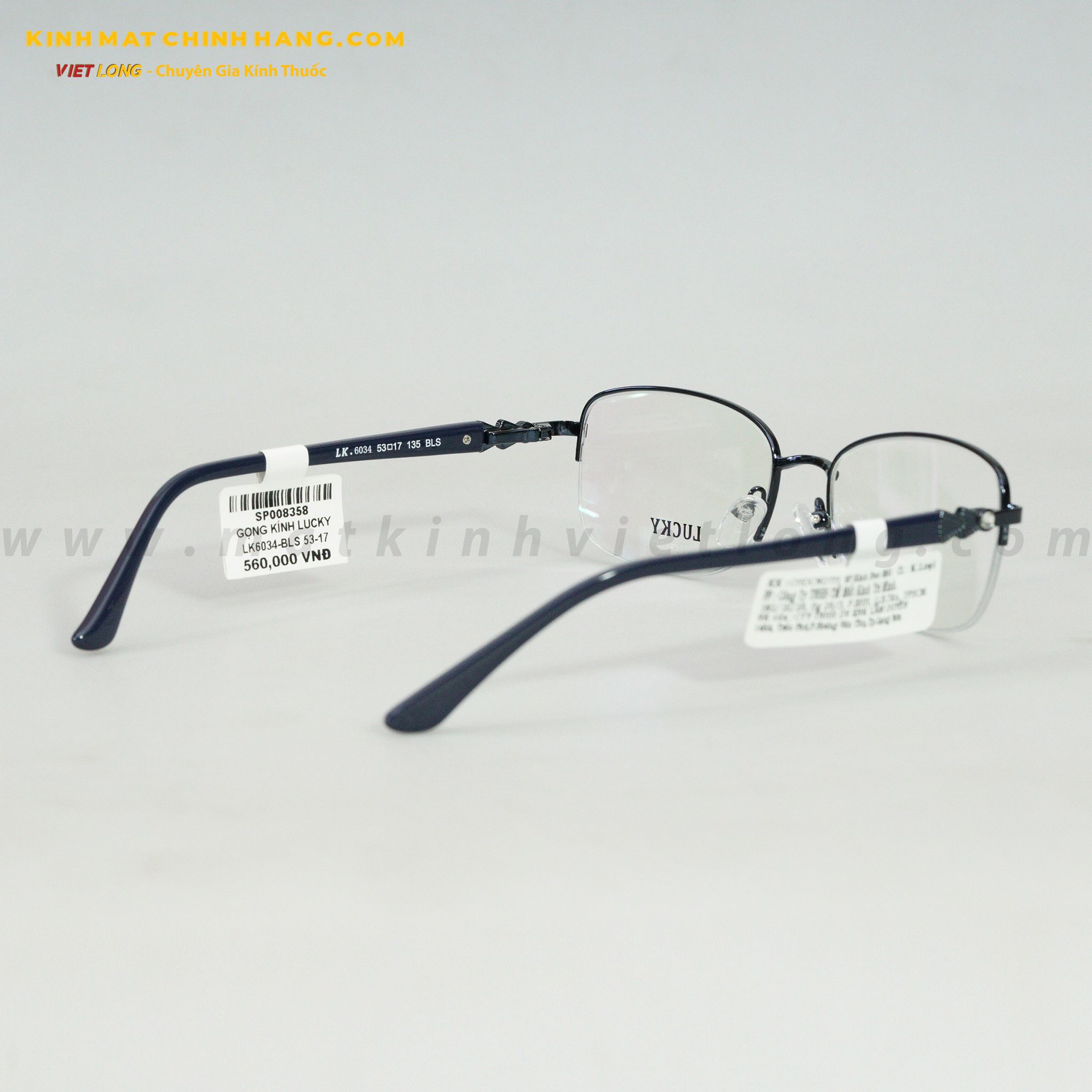 GỌNG KÍNH LUCKY LK6034-BLS 53-17