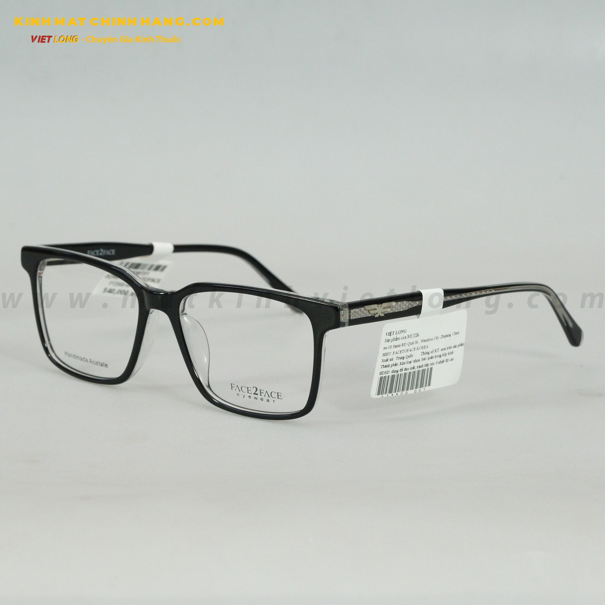 GỌNG KÍNH FACE2FACE F13500-001 53-17