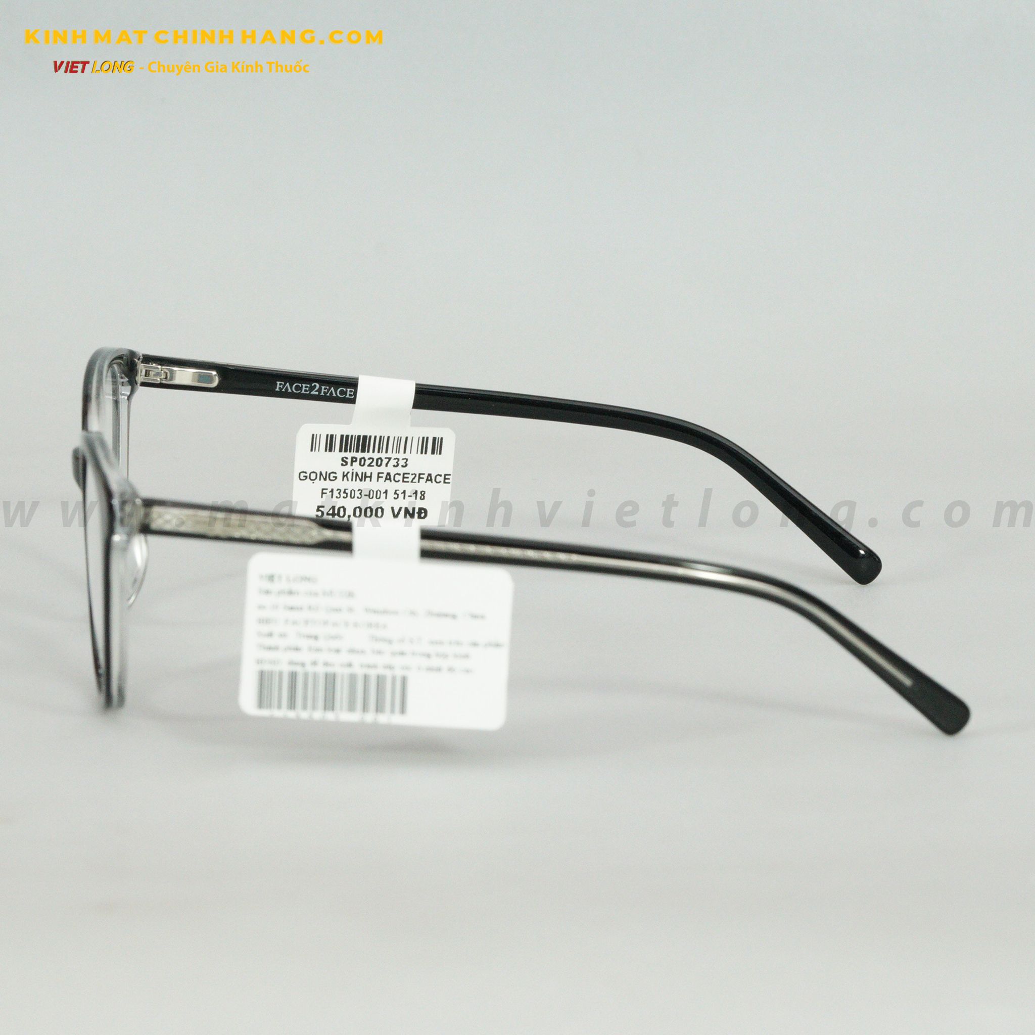 GỌNG KÍNH FACE2FACE F13503-001 51-18