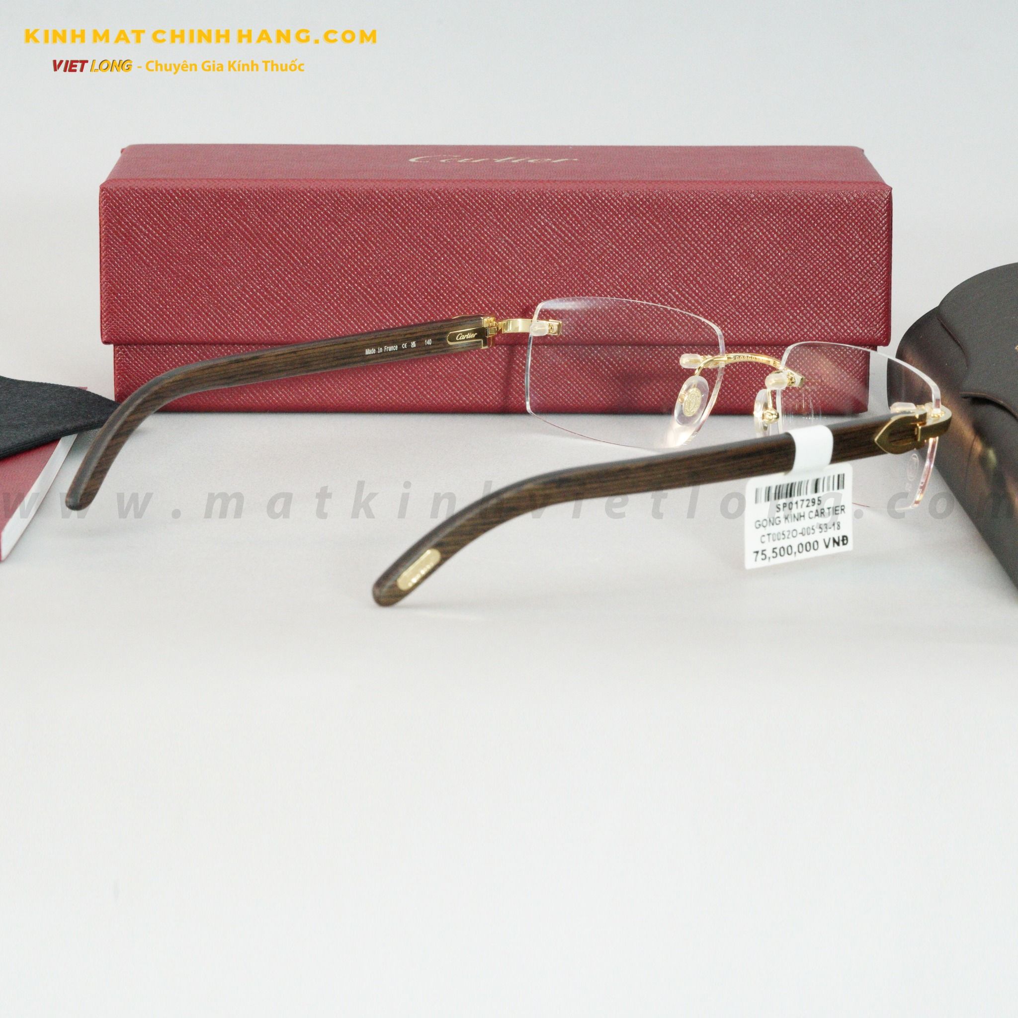 GỌNG KÍNH CARTIER CT0052O-005 53-18