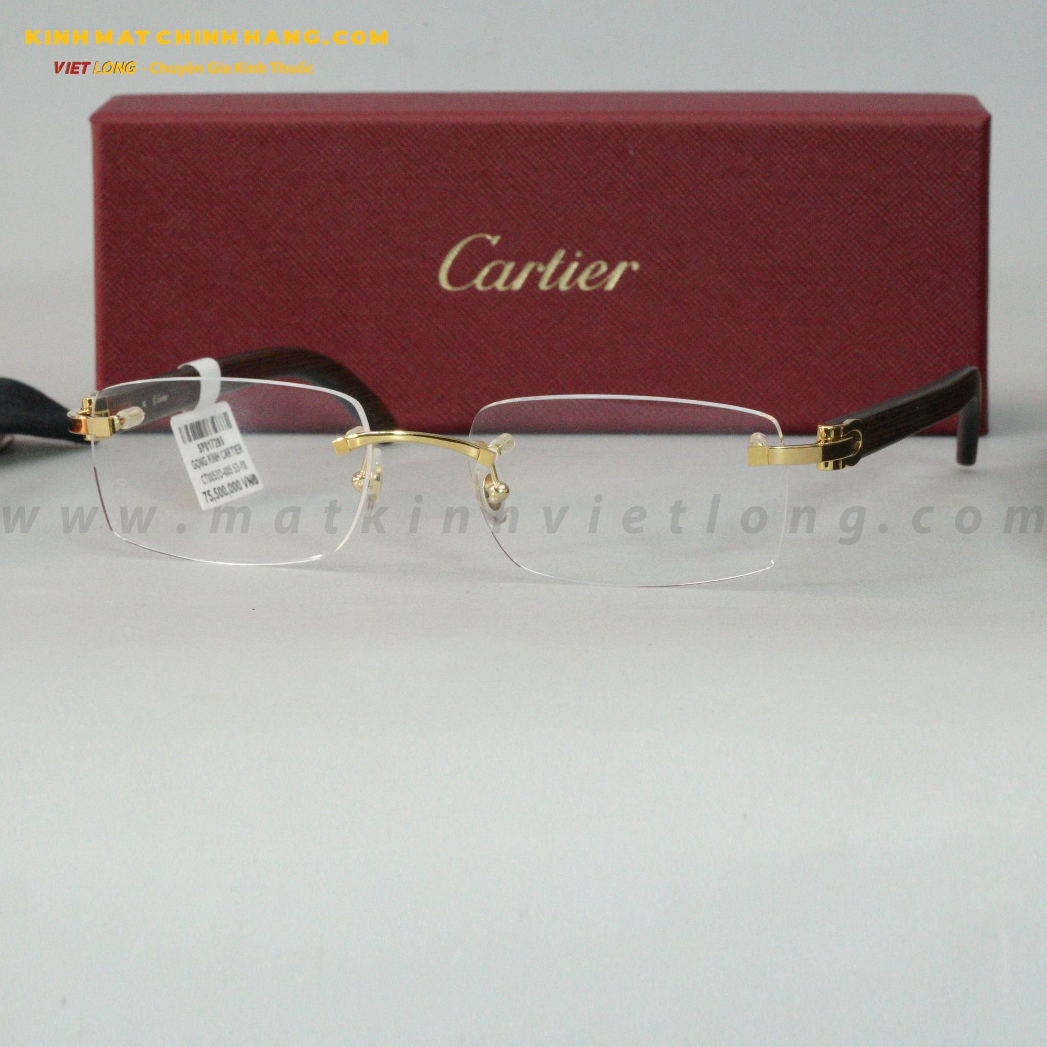 GỌNG KÍNH CARTIER CT0052O-005 53-18