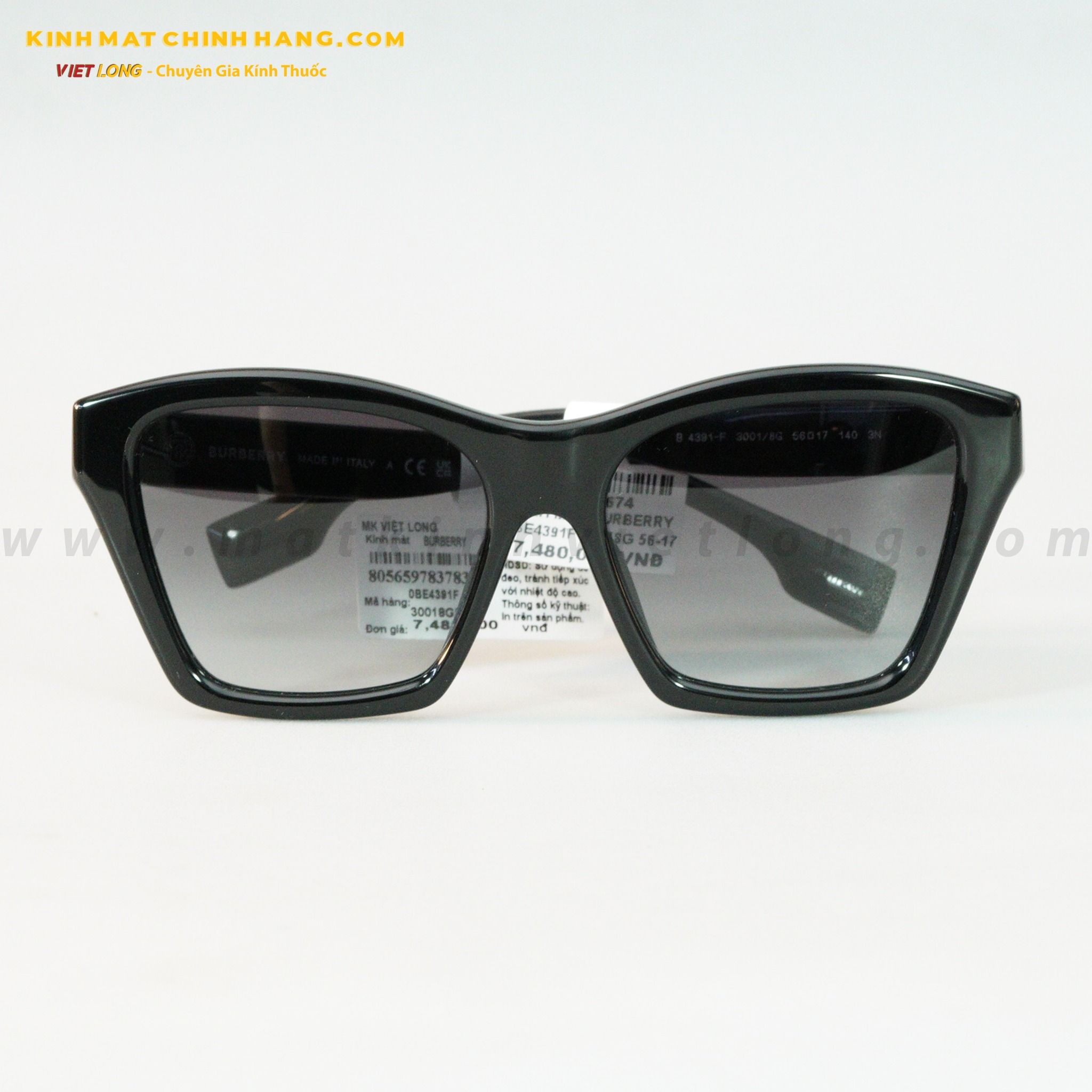 KÍNH MÁT BURBERRY 0BE4391F-30018G 56-17