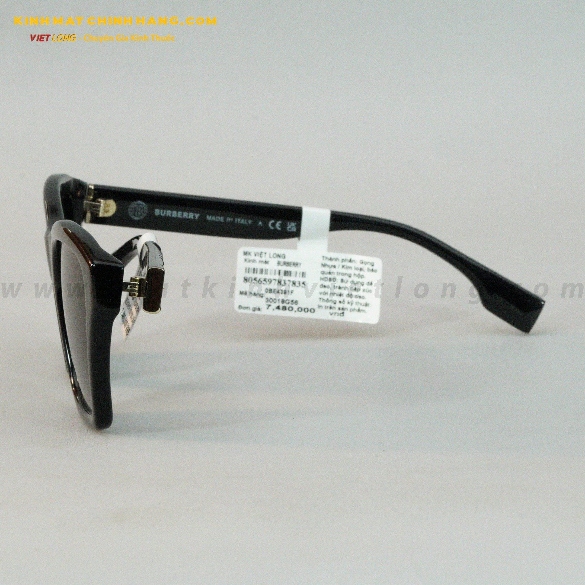 KÍNH MÁT BURBERRY 0BE4391F-30018G 56-17