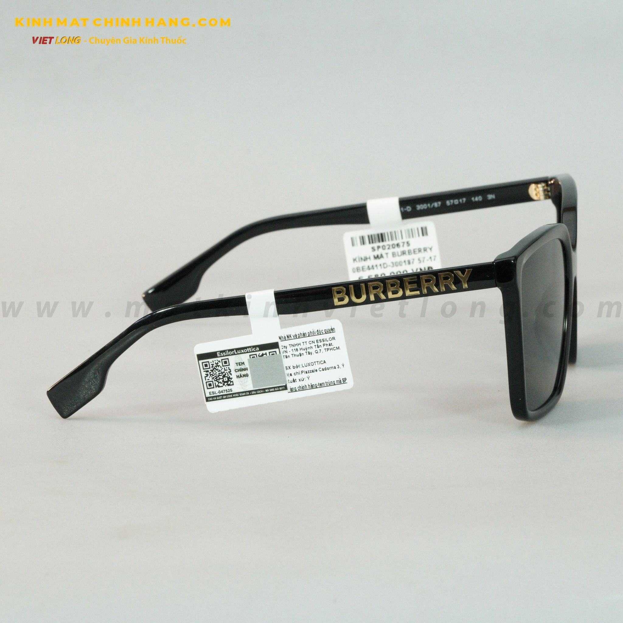 KÍNH MÁT BURBERRY 0BE4411D-300187 57-17