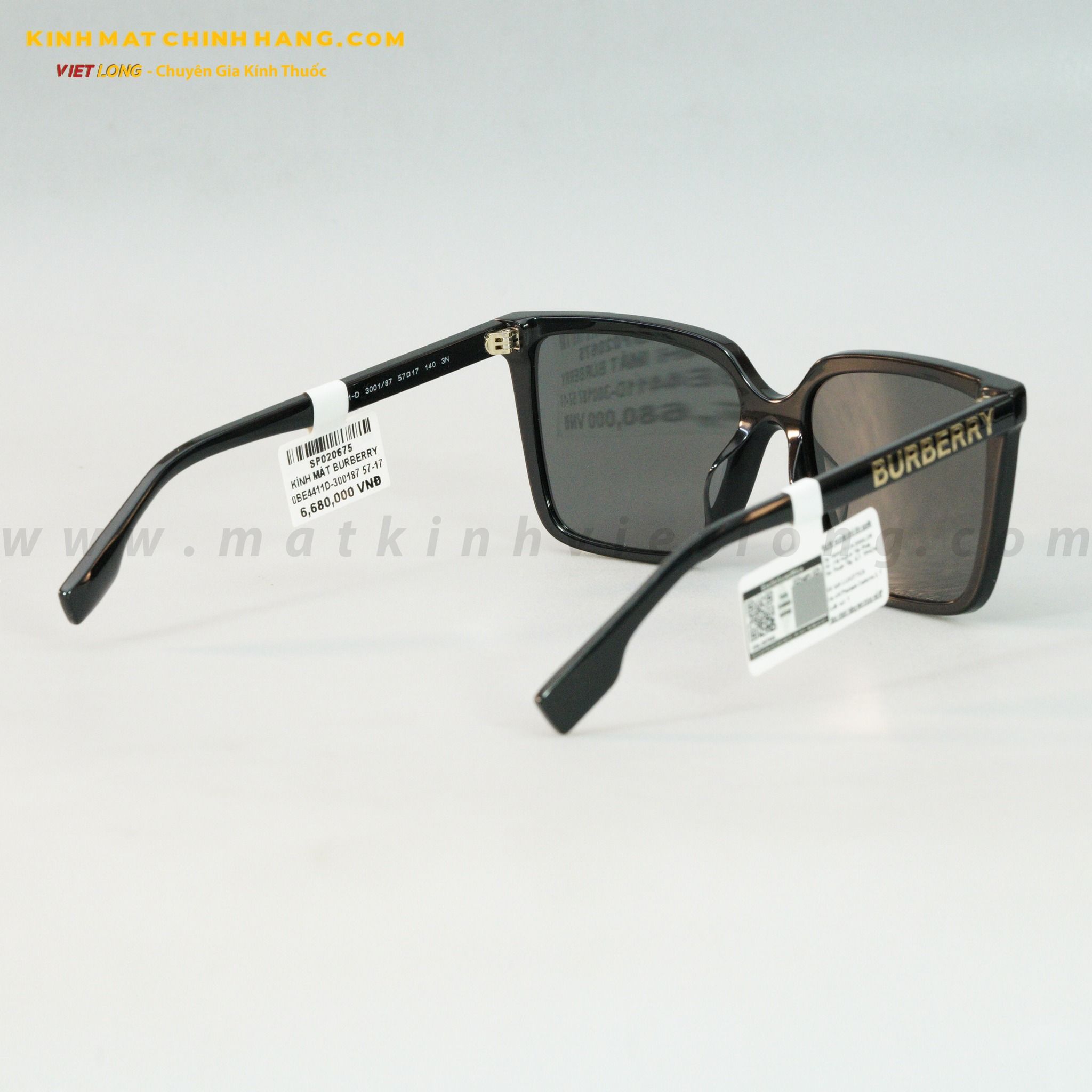 KÍNH MÁT BURBERRY 0BE4411D-300187 57-17