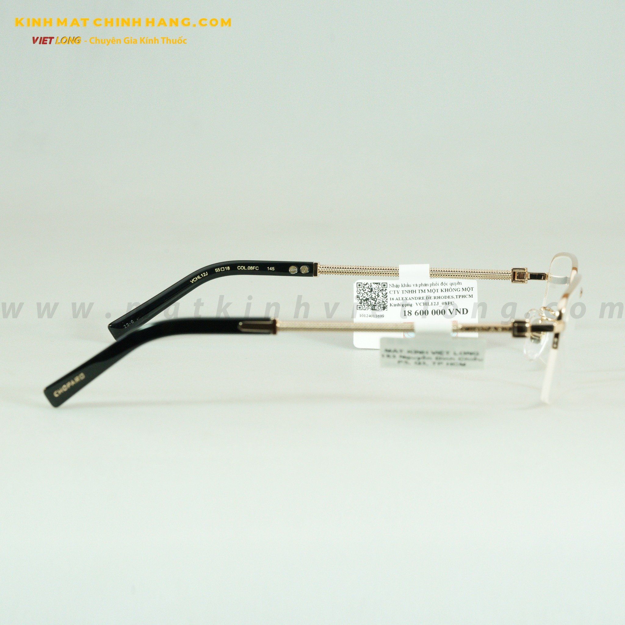 GỌNG KÍNH CHOPARD VCHL12J-08FC 55-18