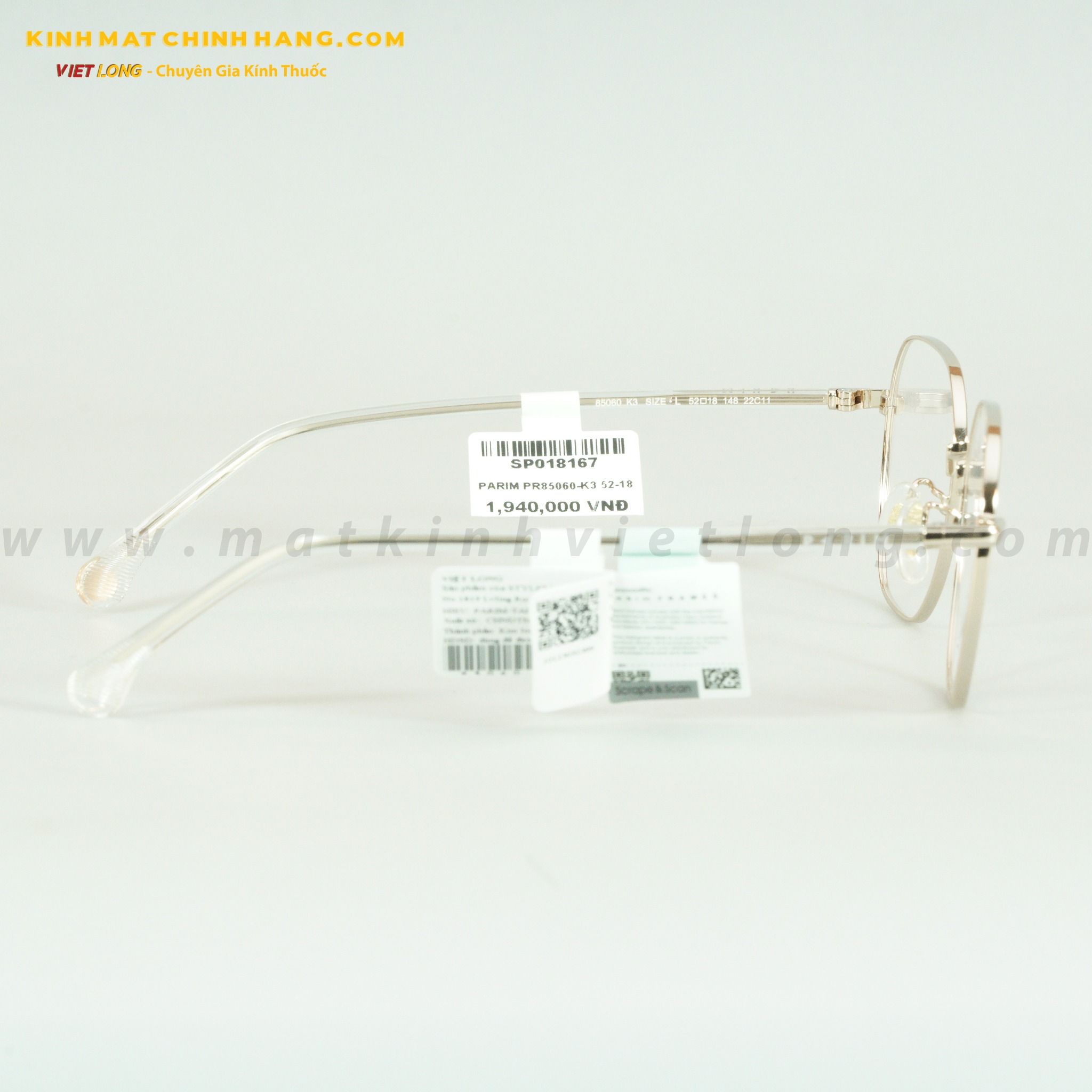 GỌNG KÍNH PARIM PR85060-K3 52-18