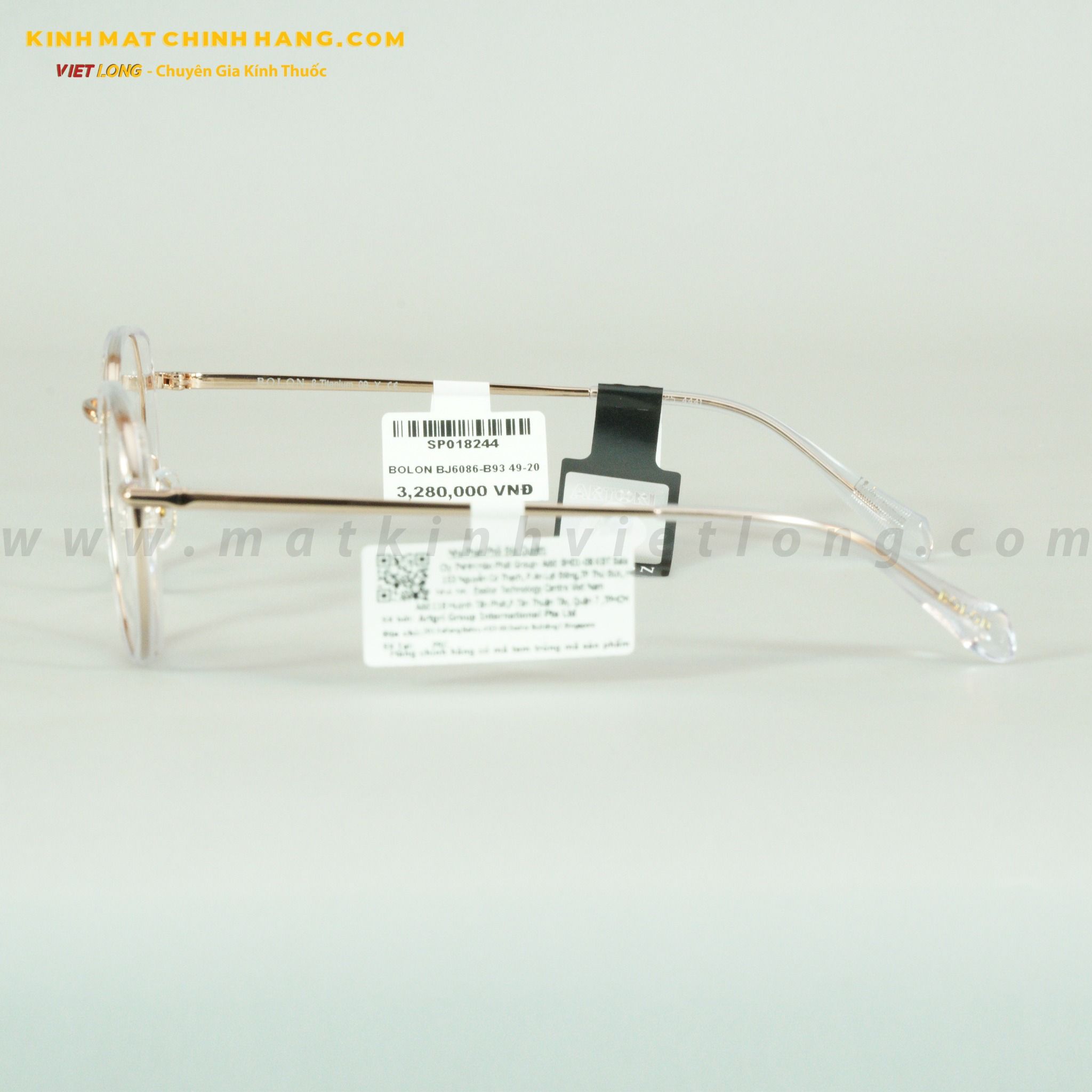 GỌNG KÍNH BOLON BJ6086-B93 49-20