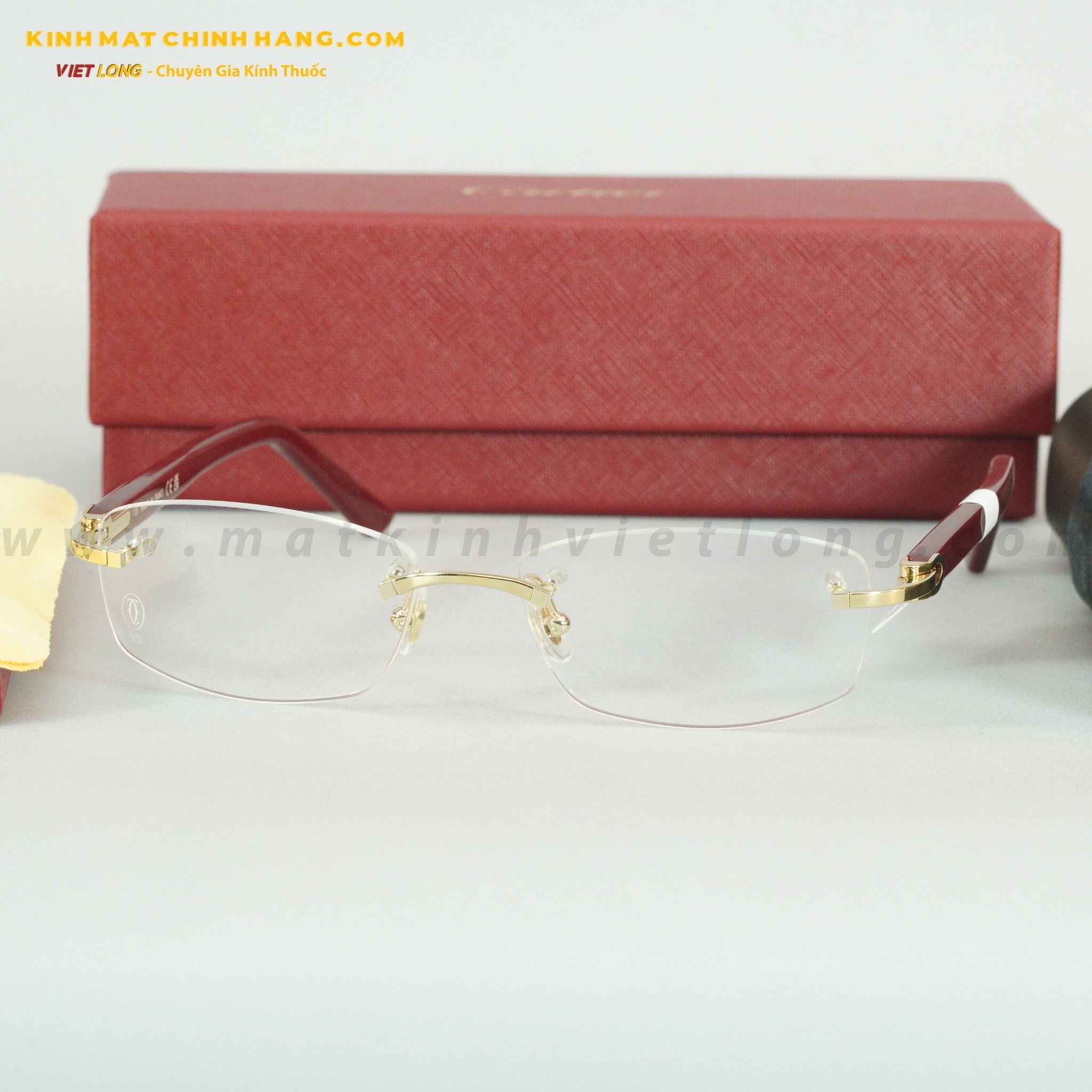  GỌNG KÍNH CARTIER CT0048O-006 53-16 