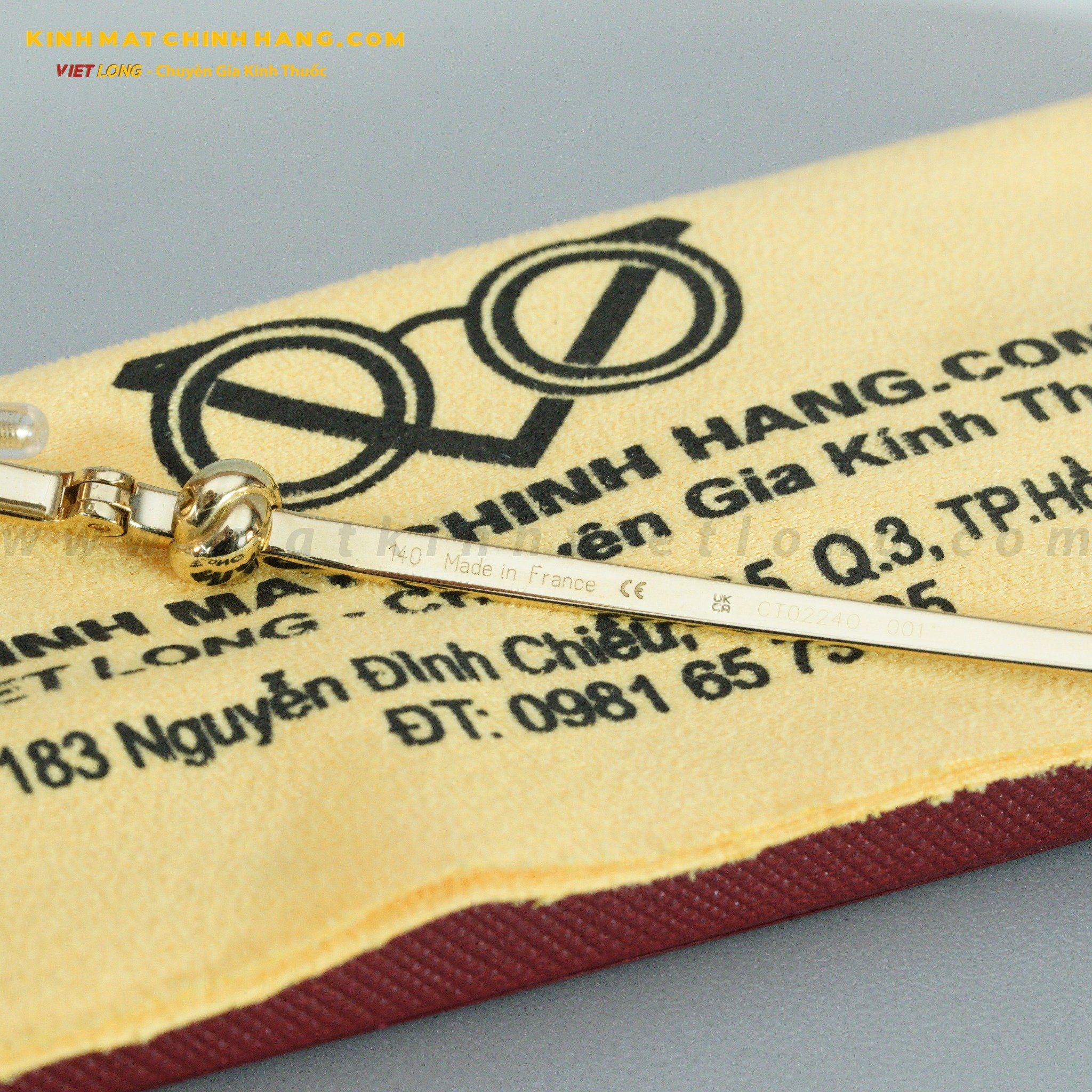  GỌNG KÍNH CARTIER CT0224O-001 54-16 