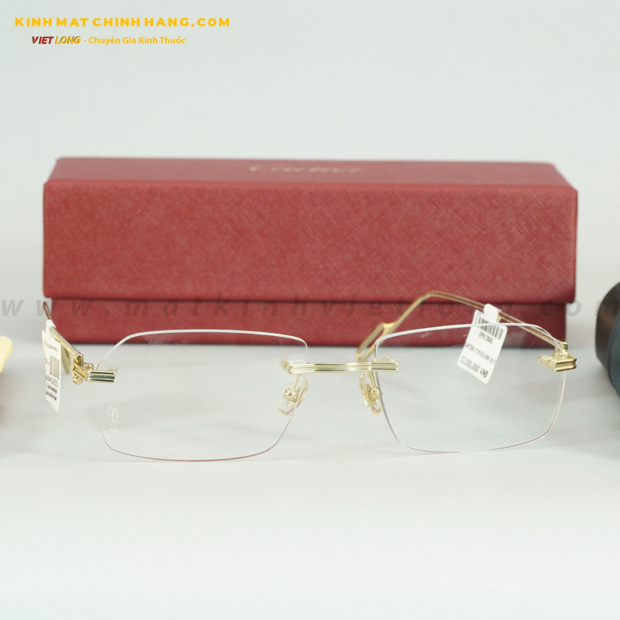 GỌNG KÍNH CARTIER CT0162O-006 58-19