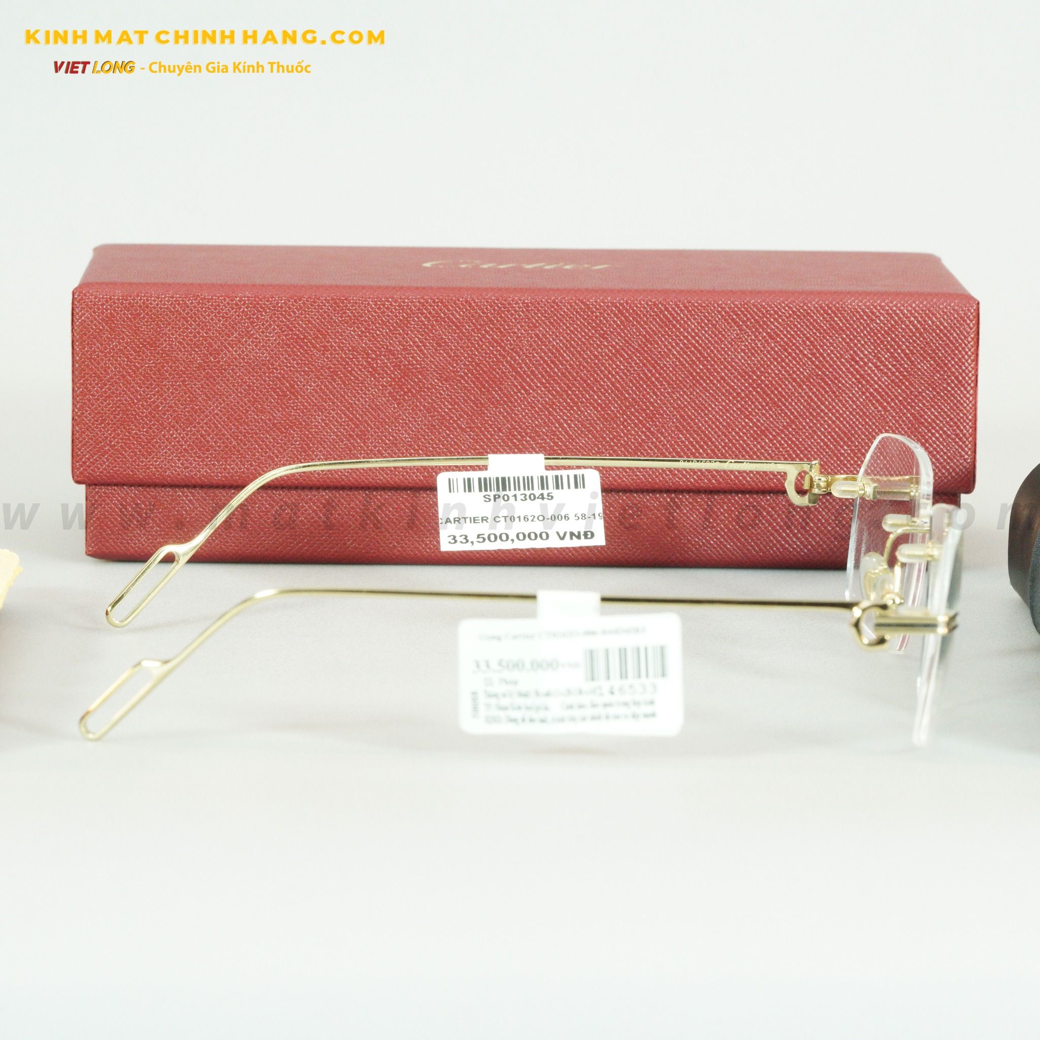 GỌNG KÍNH CARTIER CT0162O-006 58-19