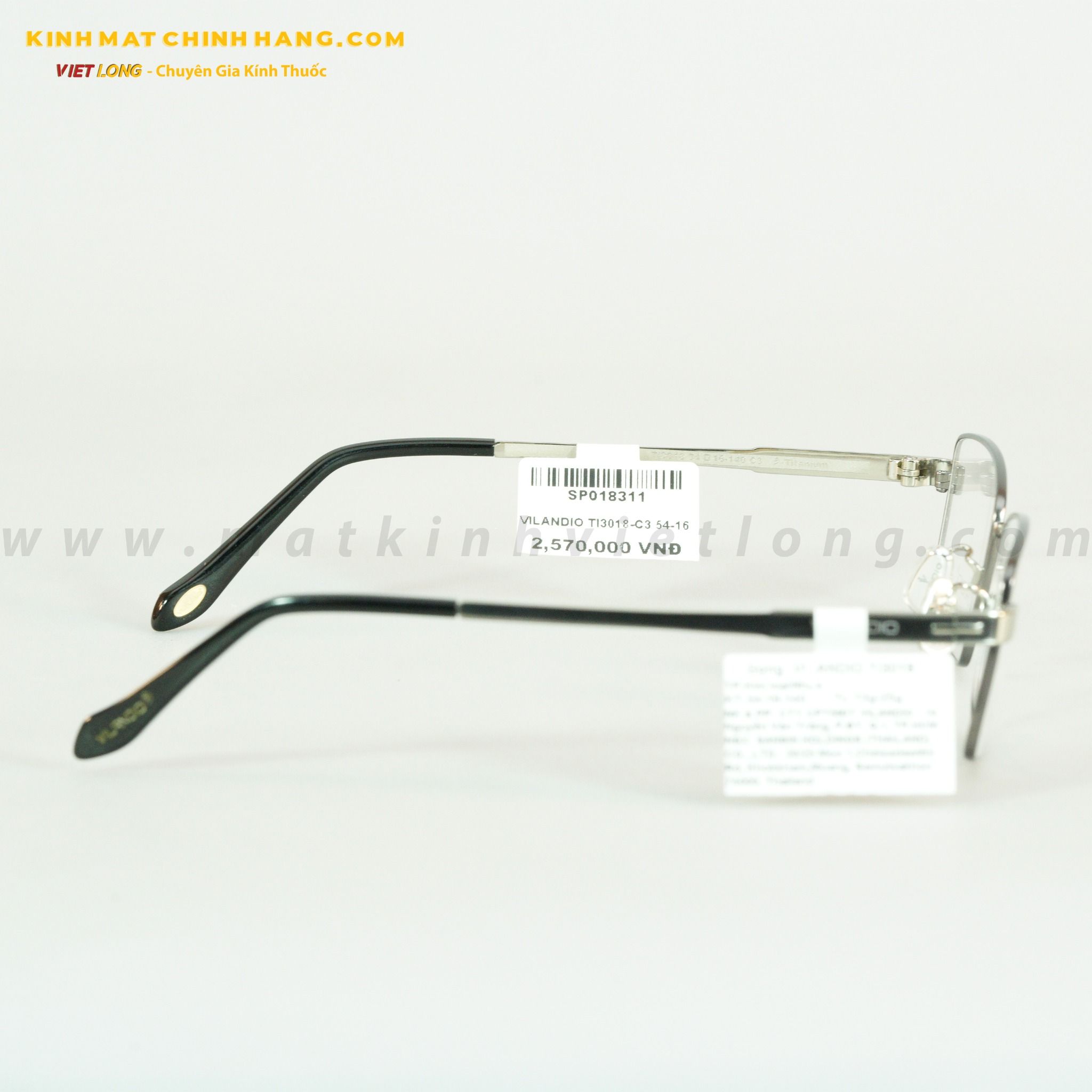 GỌNG KÍNH VILANDIO TI3018-C3 54-16