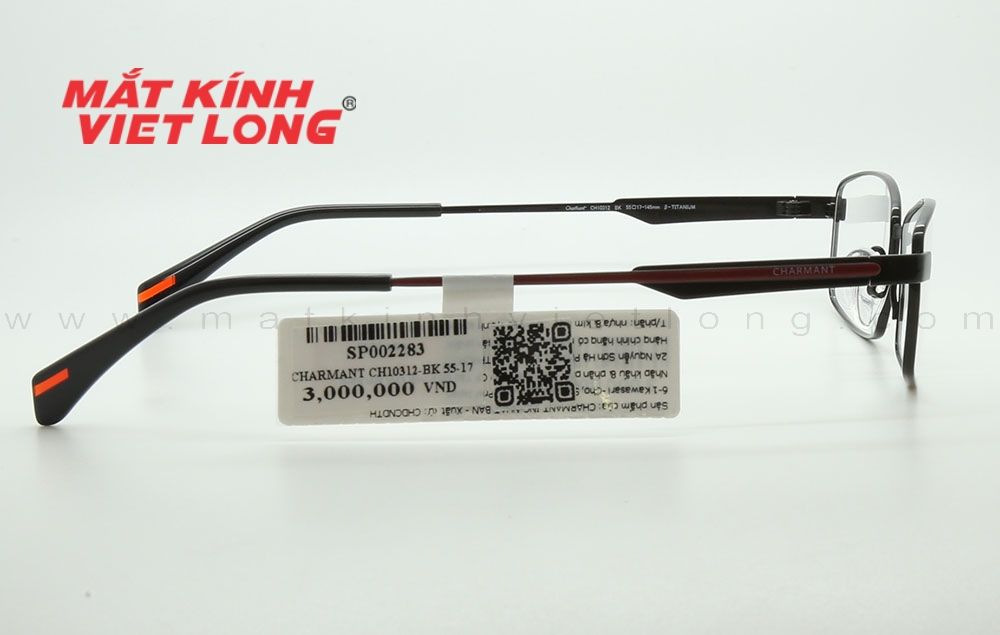  GỌNG KÍNH CHARMANT CH10312-BK 55-17 