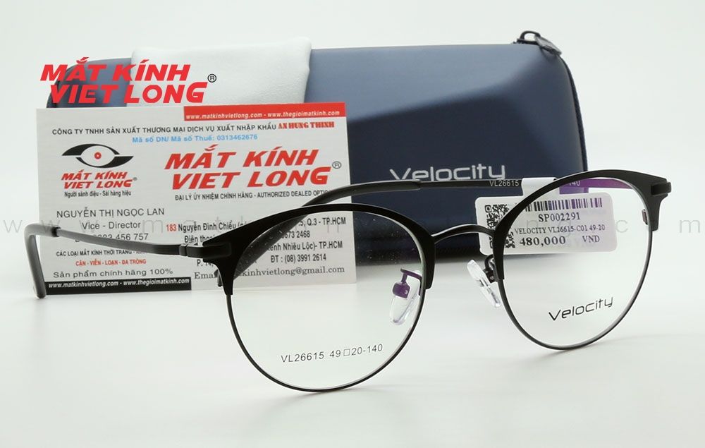  GỌNG KÍNH VELOCITY VL26615-C01 49-20 